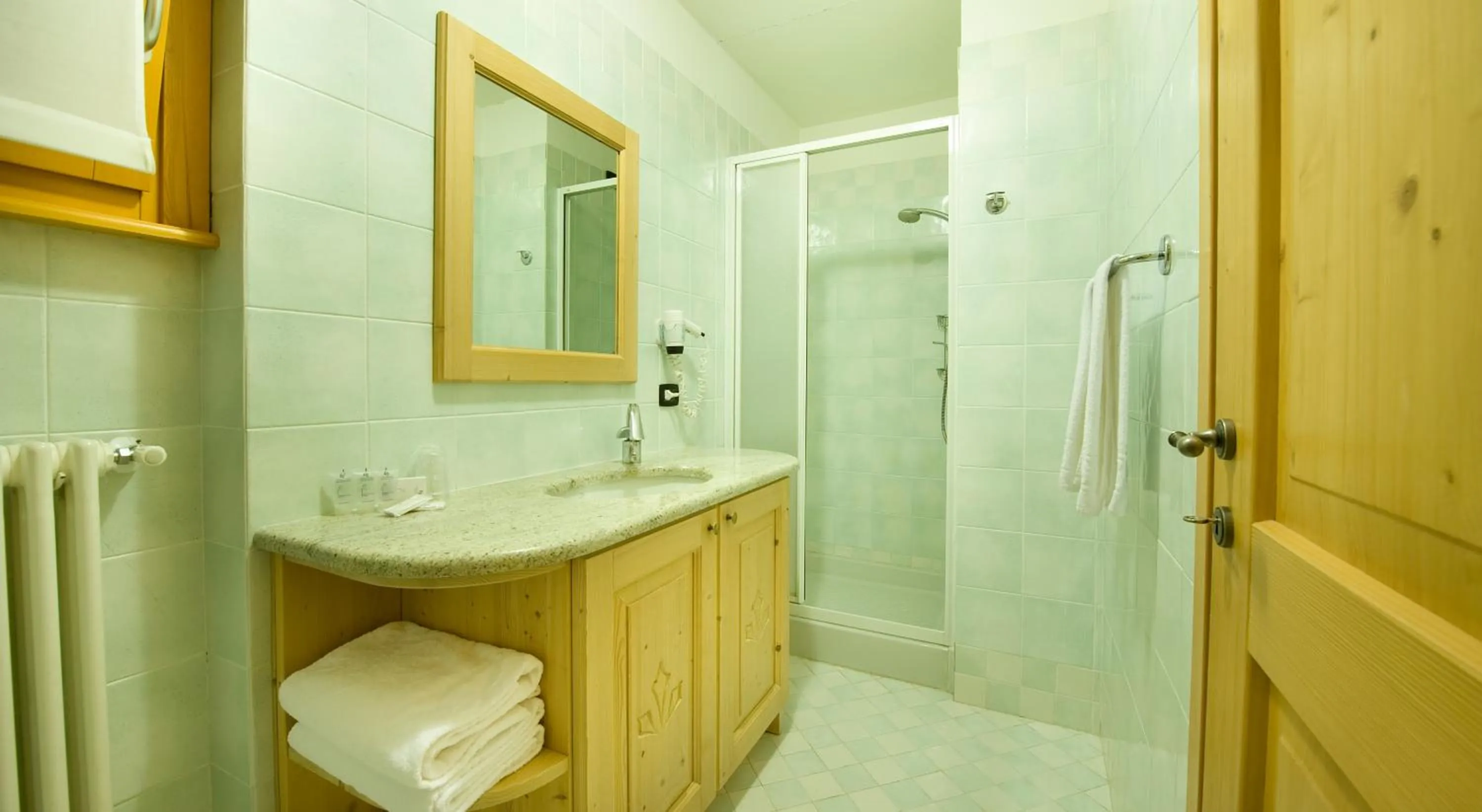 Shower in Boscone Suite Hotel