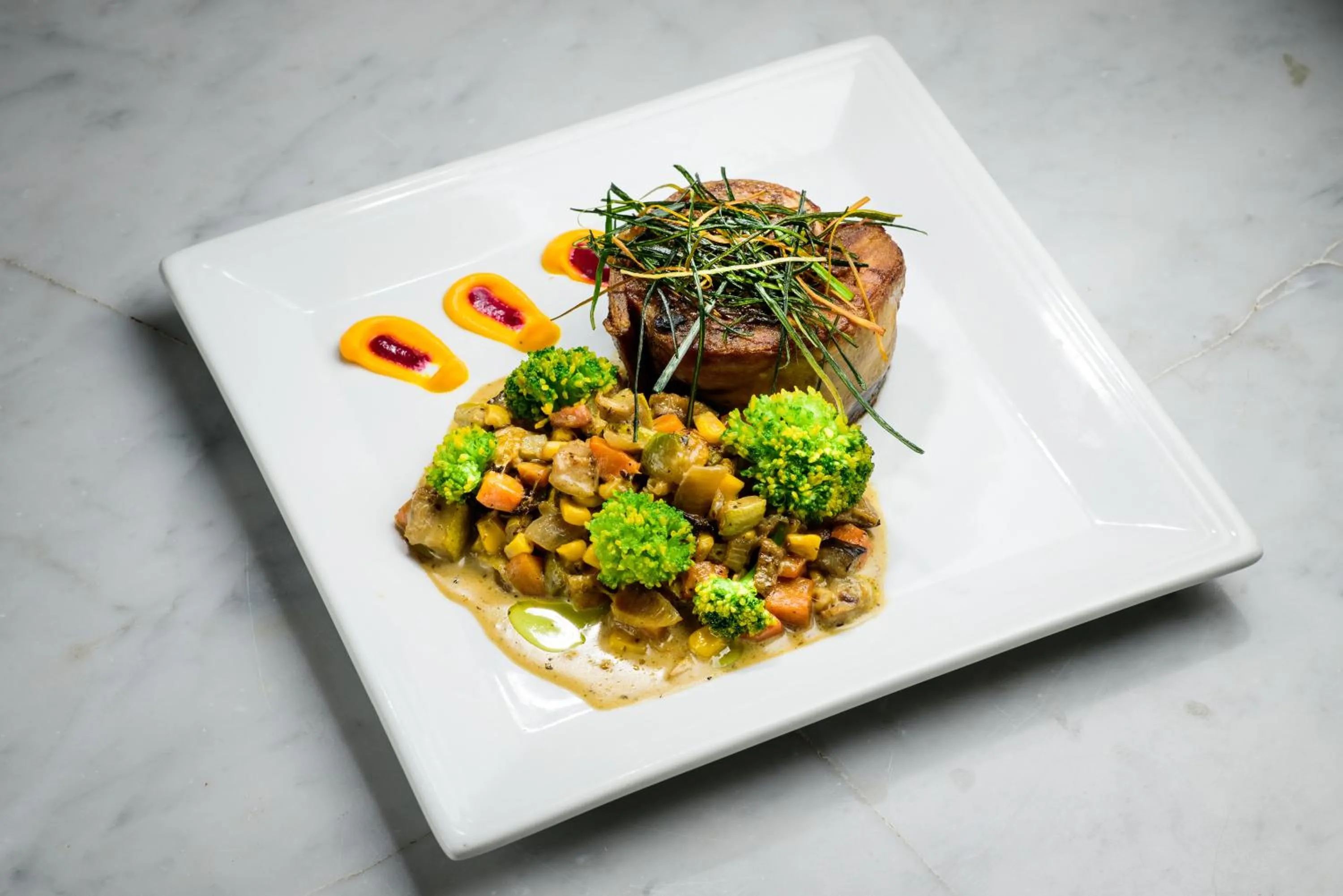 Food close-up in Lagos Del Calafate