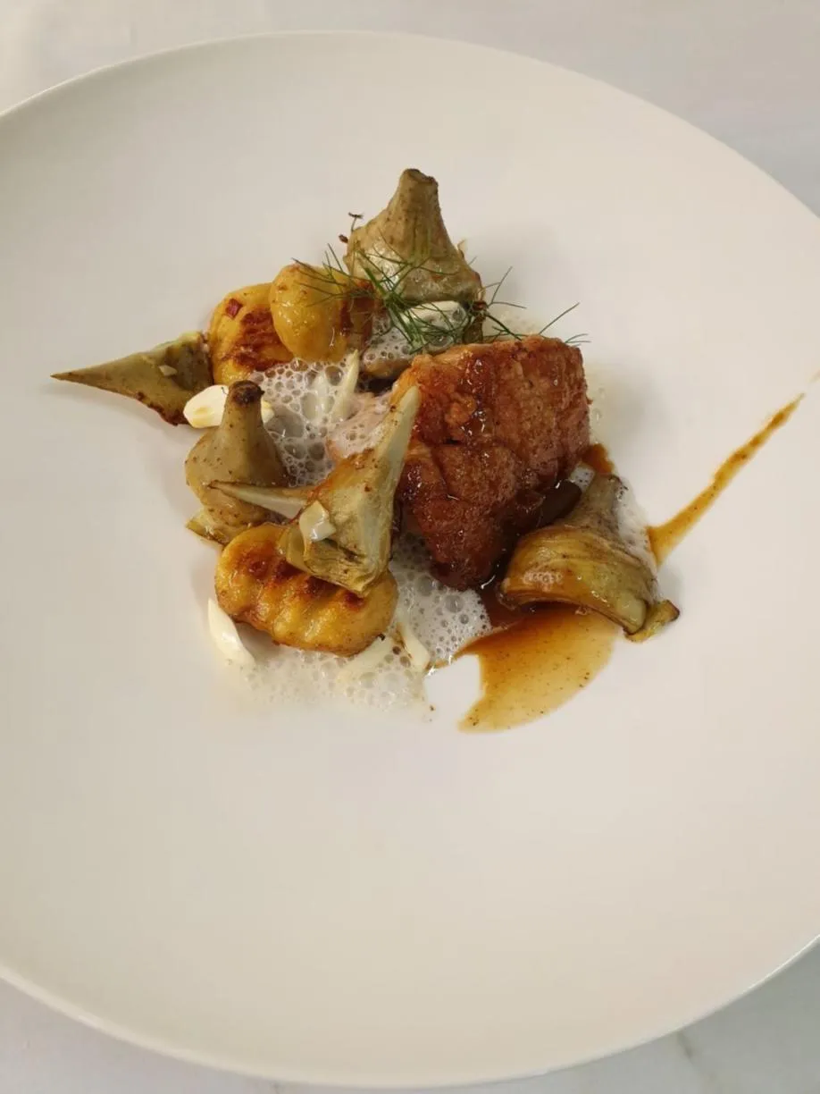 Food close-up in Logis Hôtel Restaurant Relais Du Gué De Selle