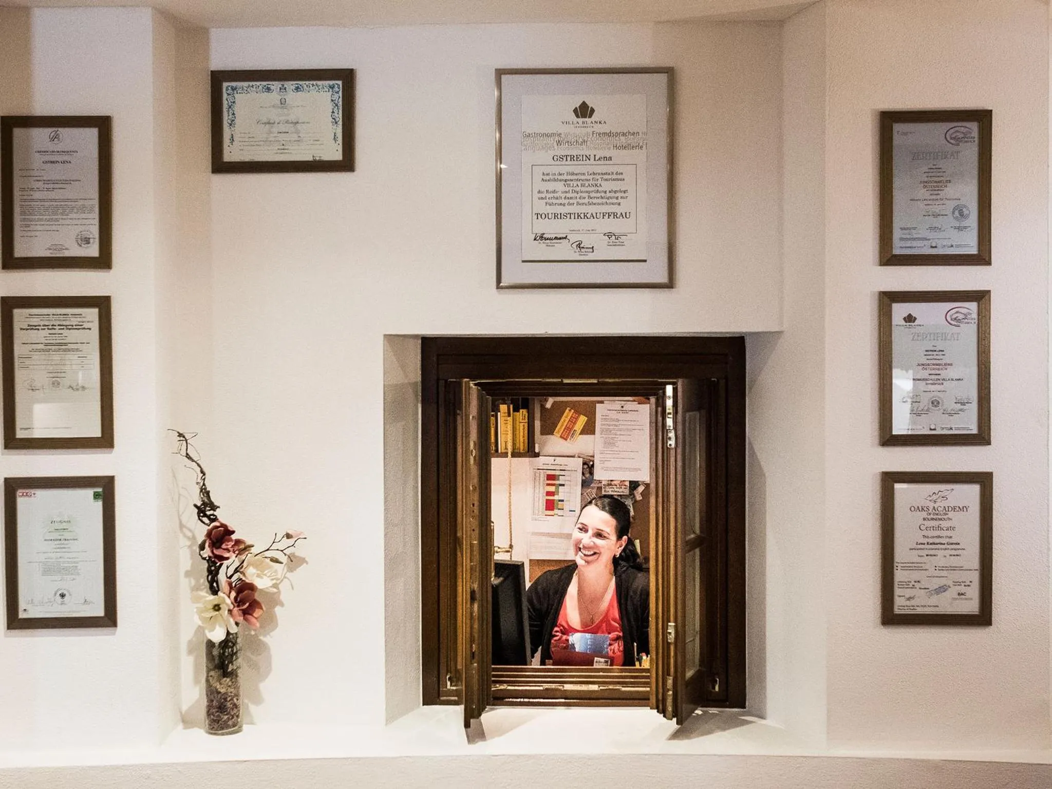 Decorative detail in Hotel Similaun