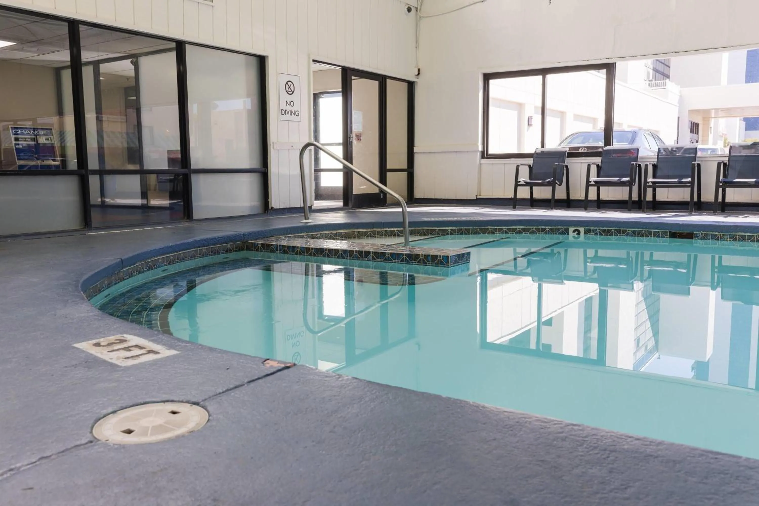 Pool view in Ramada Plaza by Wyndham Virginia Beach Oceanfront