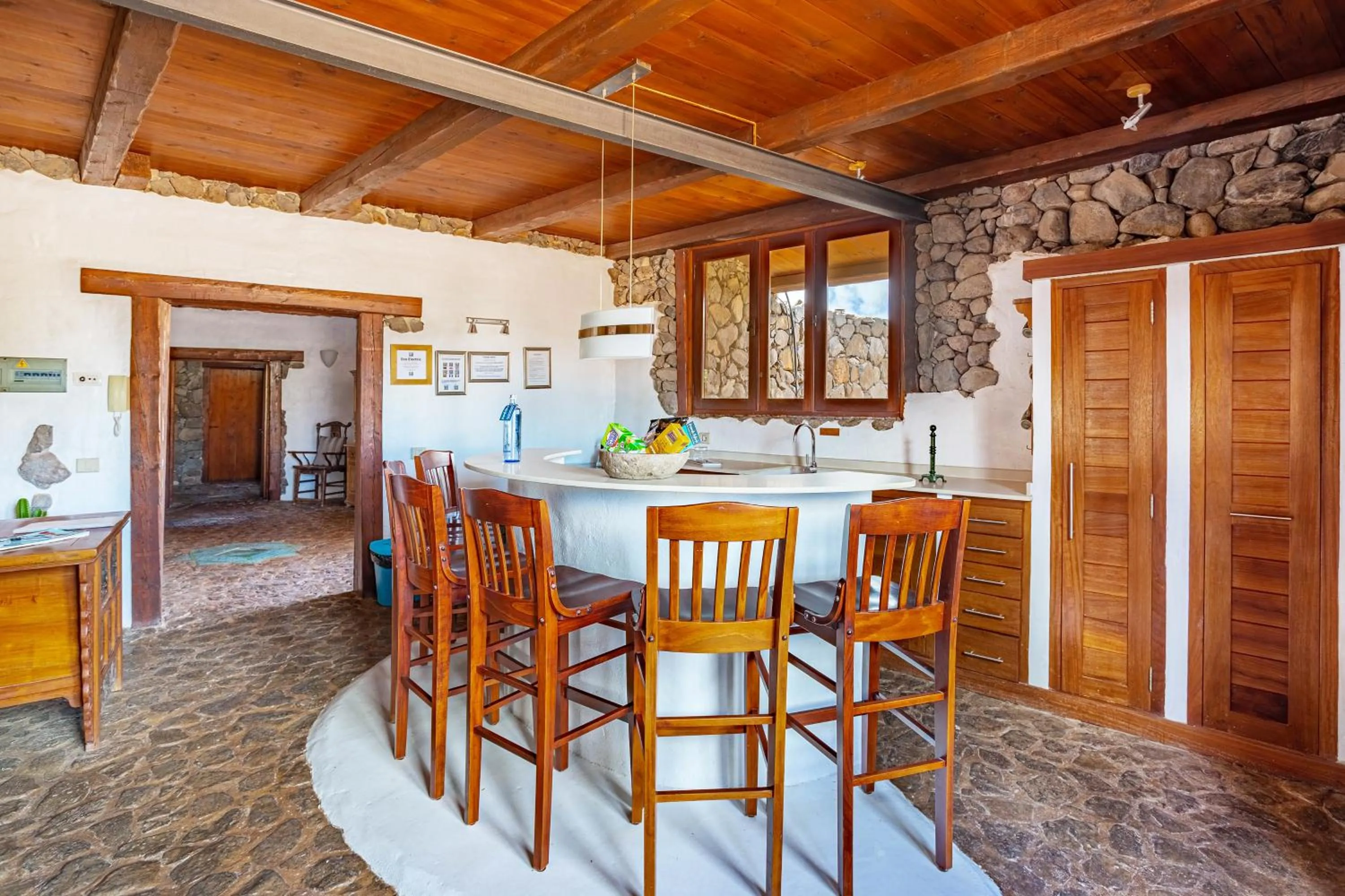 Kitchen or kitchenette in Finca De Arrieta Village - Yurts and Stone Cottages - Shared Pool - Walking distance to Arrieta Beach - Off Grid