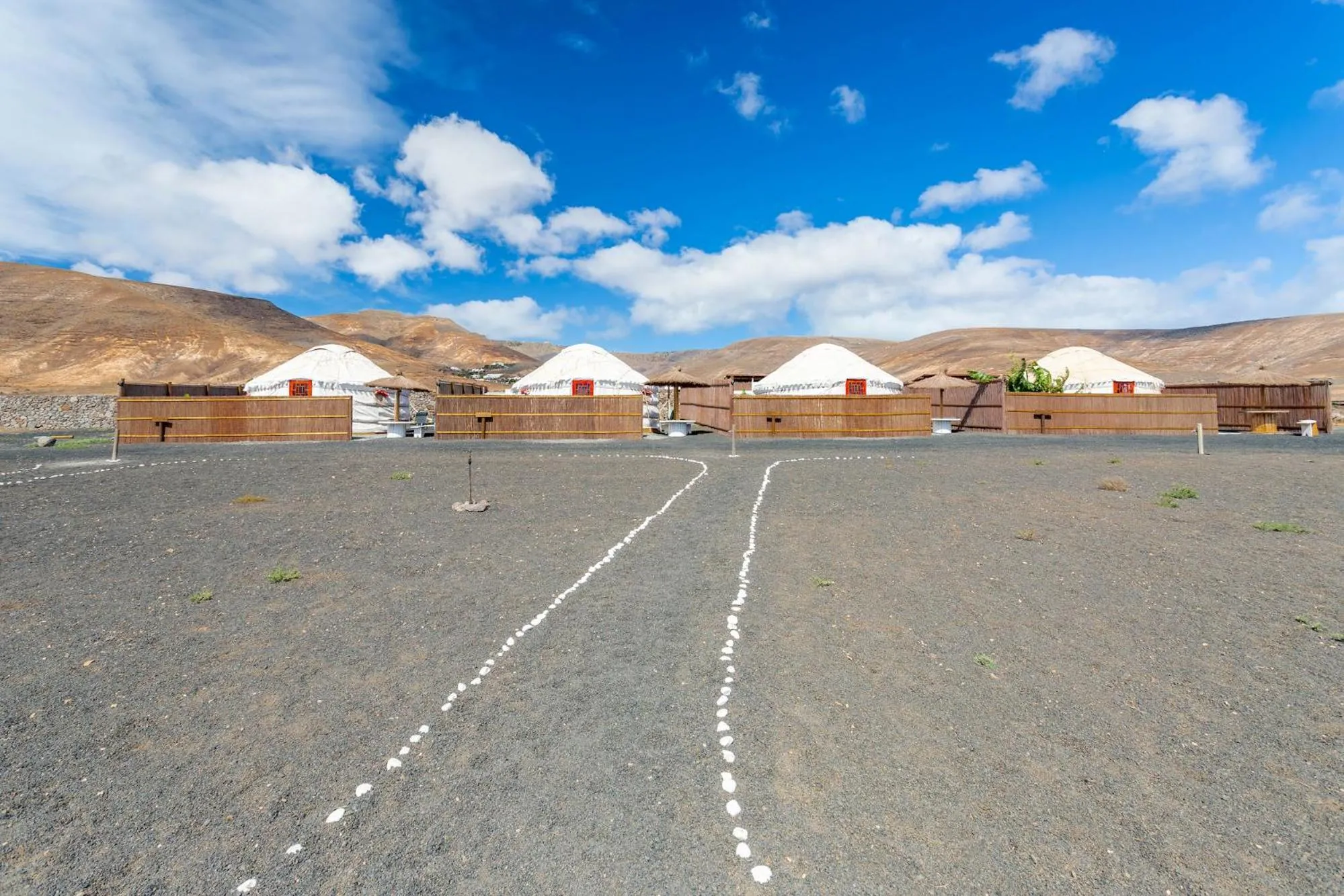 Property building in Finca De Arrieta Village - Yurts and Stone Cottages - Shared Pool - Walking distance to Arrieta Beach - Off Grid