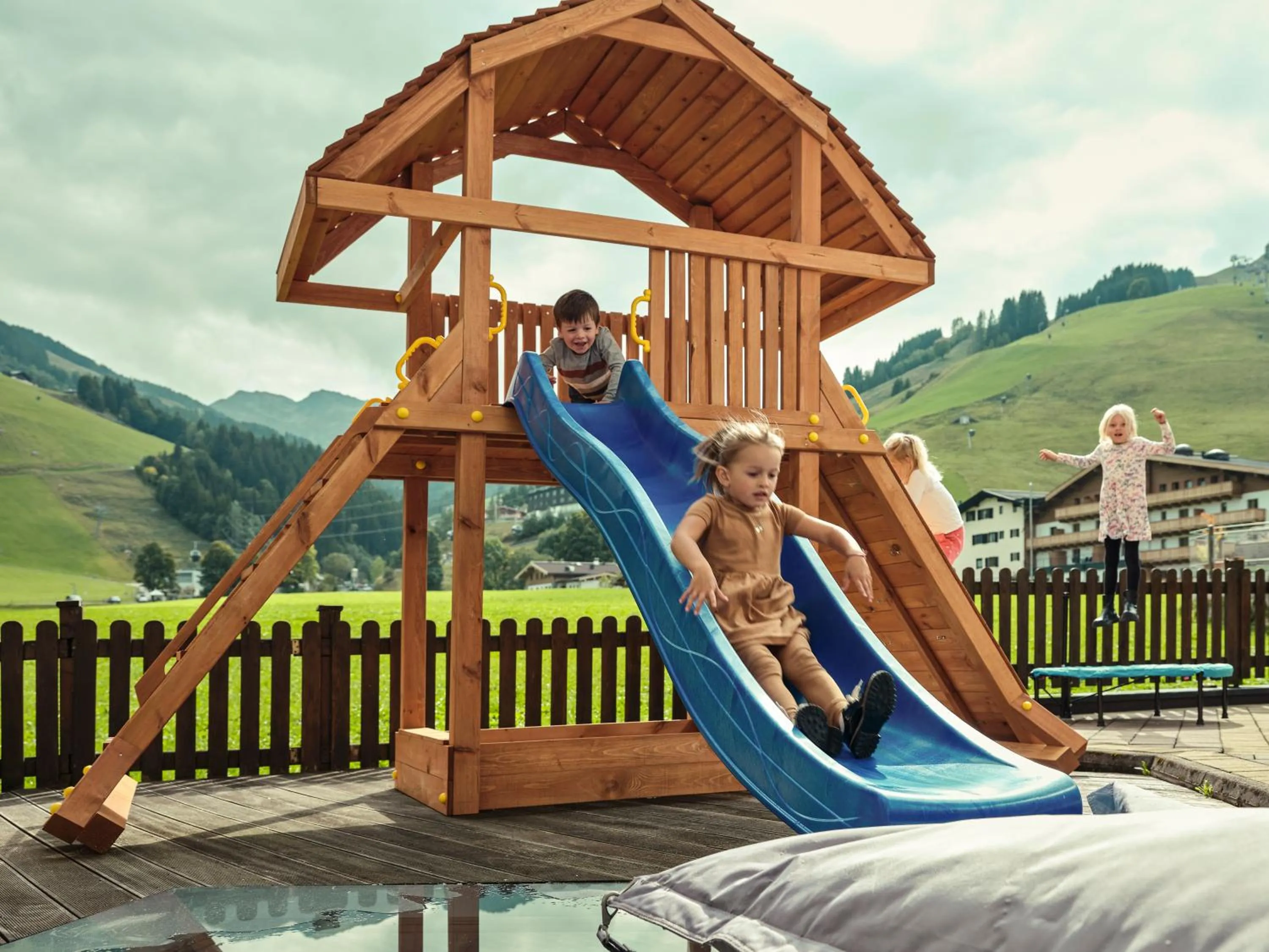 Children play ground in Hotel Hasenauer 4 Sterne Superior