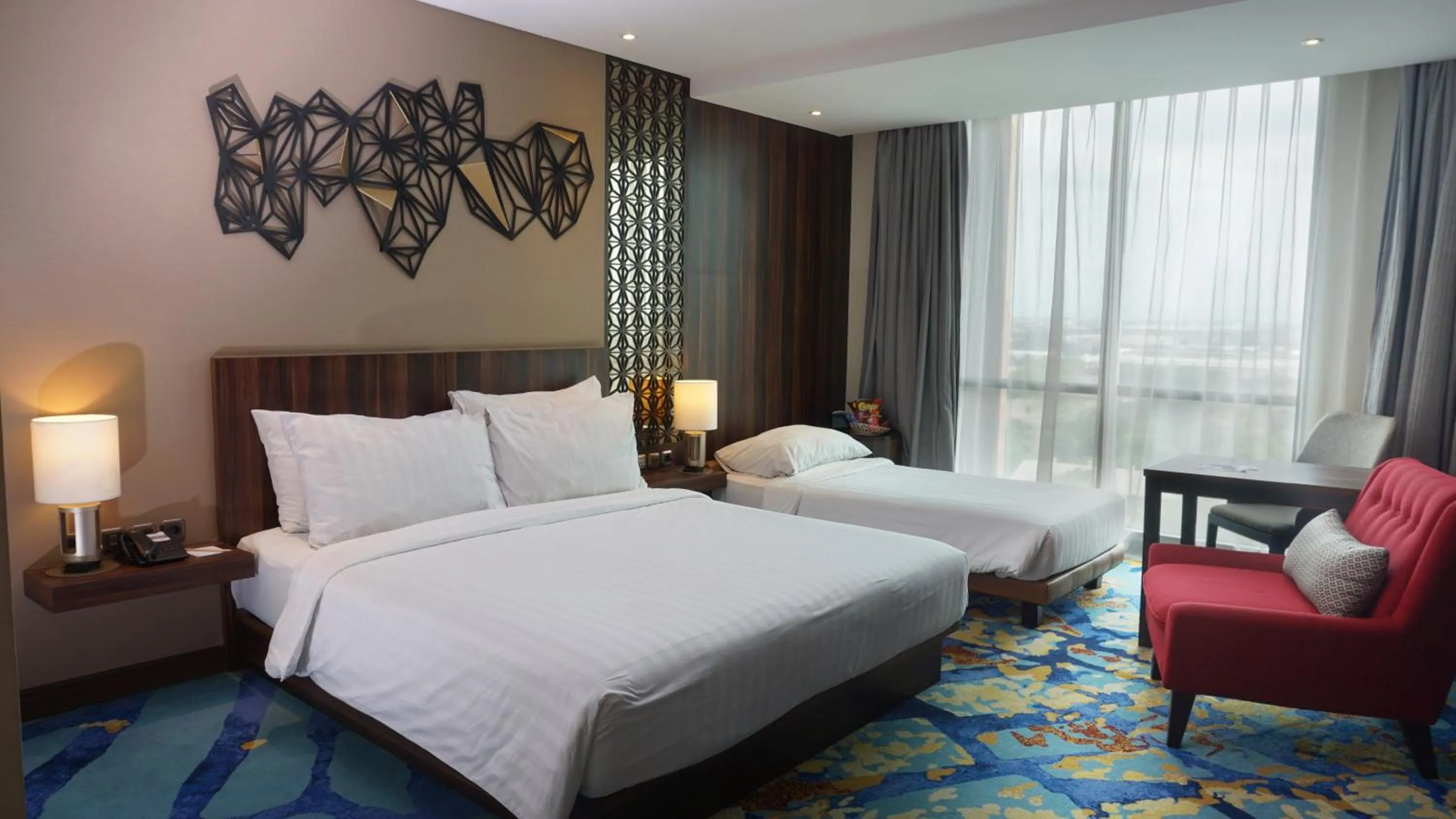 Bedroom, Bed in Grand Soll Marina Hotel