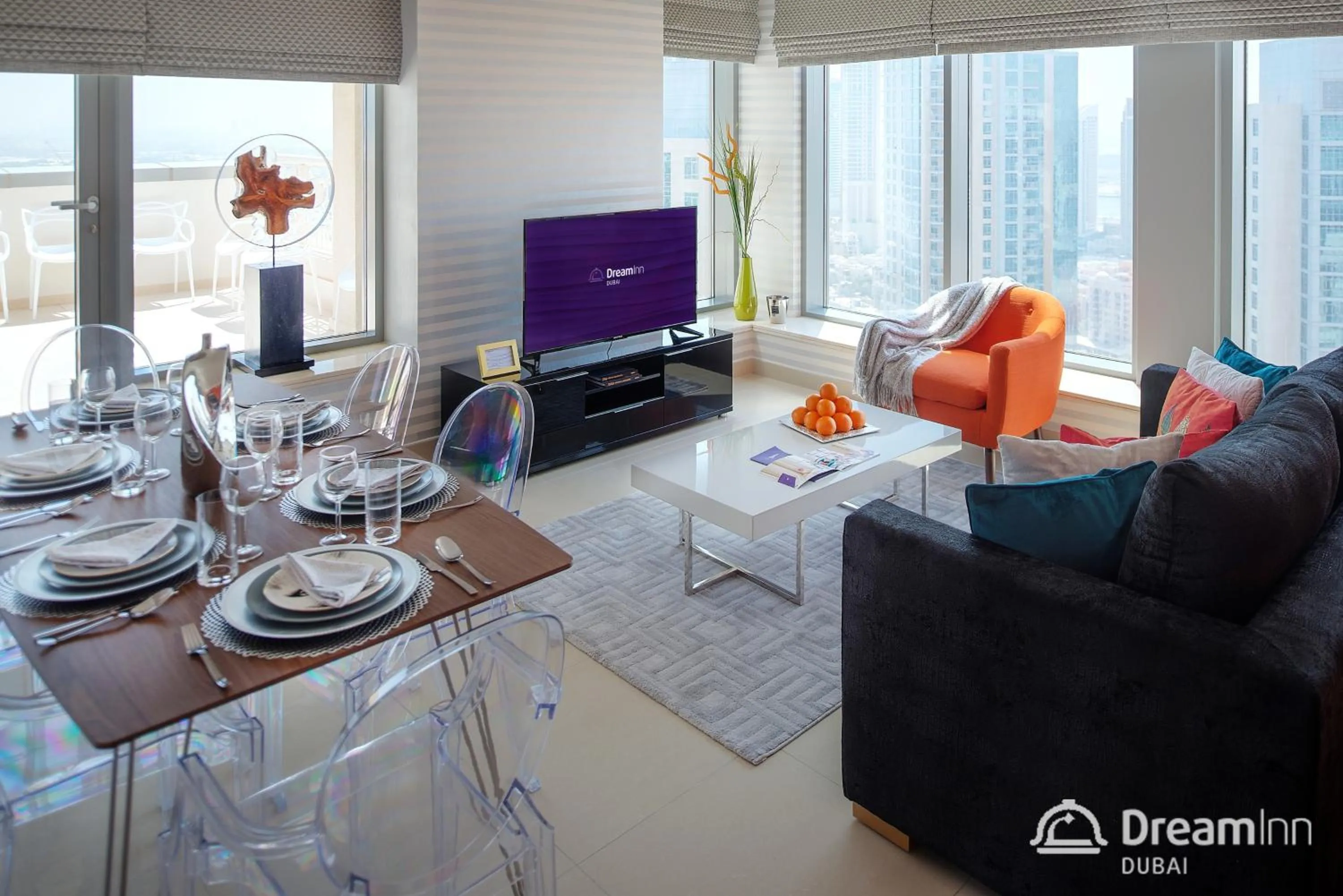 Living room in Dream Inn - Apartment with Private Terrace, 29 Boulevard Downtown