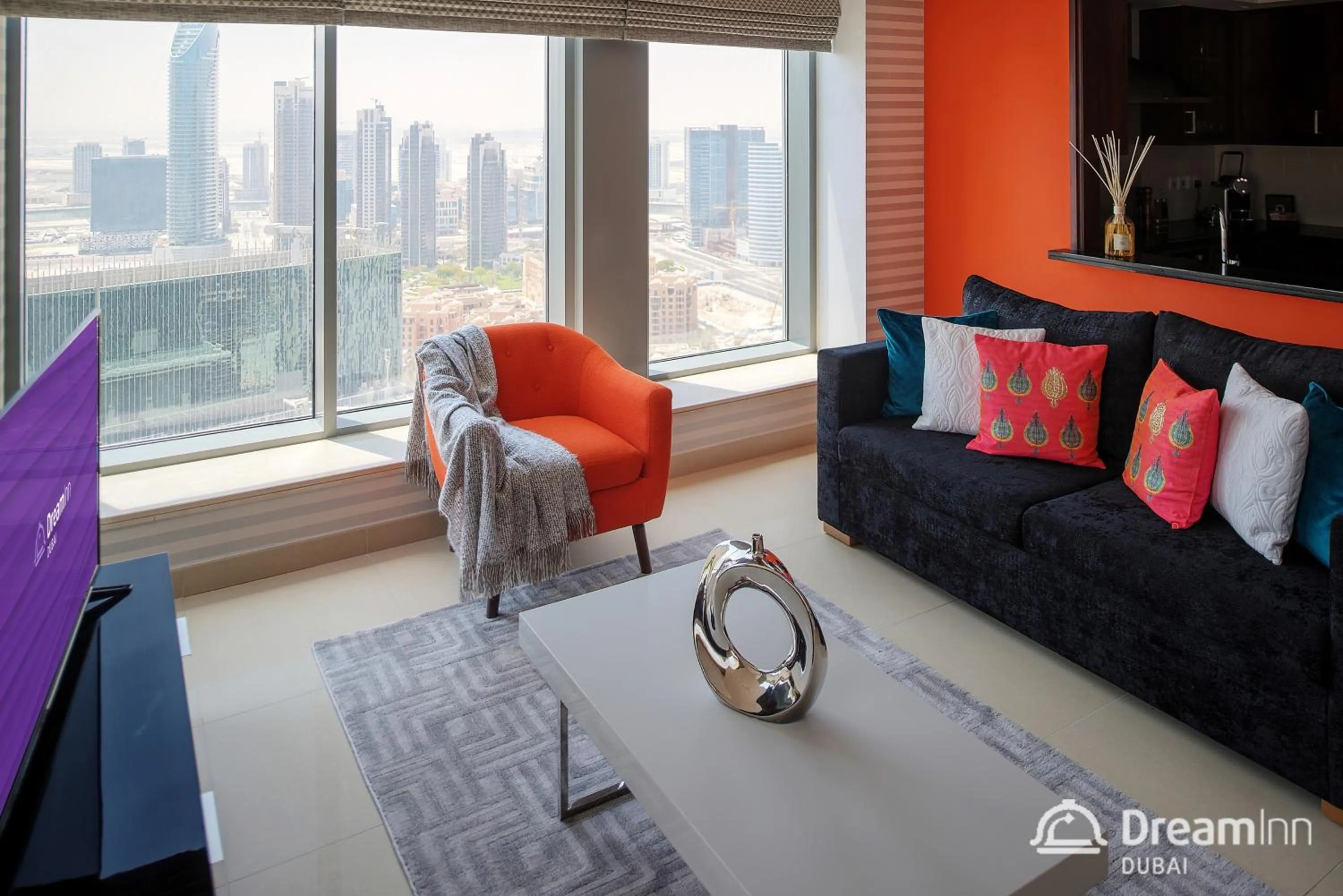 Living room in Dream Inn - Apartment with Private Terrace, 29 Boulevard Downtown
