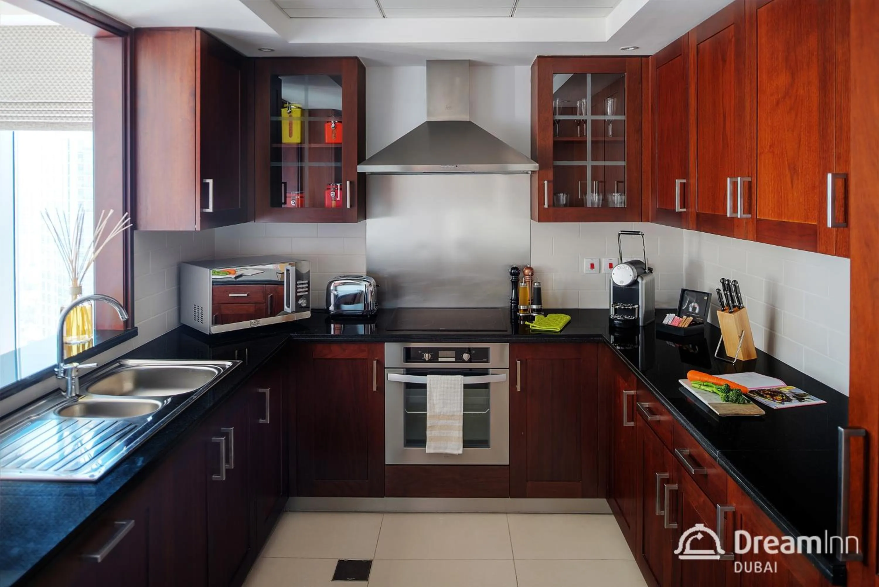 Kitchen or kitchenette in Dream Inn - Apartment with Private Terrace, 29 Boulevard Downtown