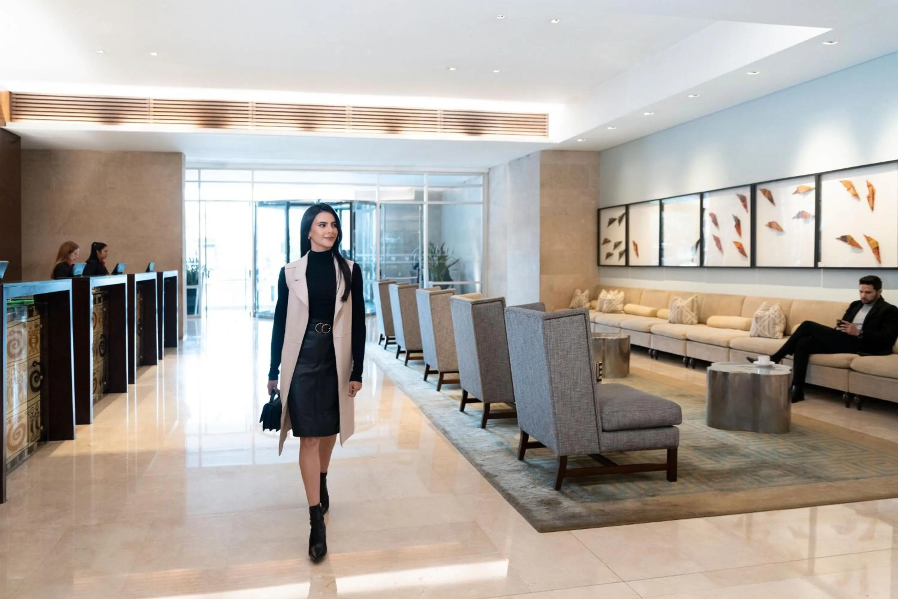 Lobby or reception in Bogotá Marriott Hotel