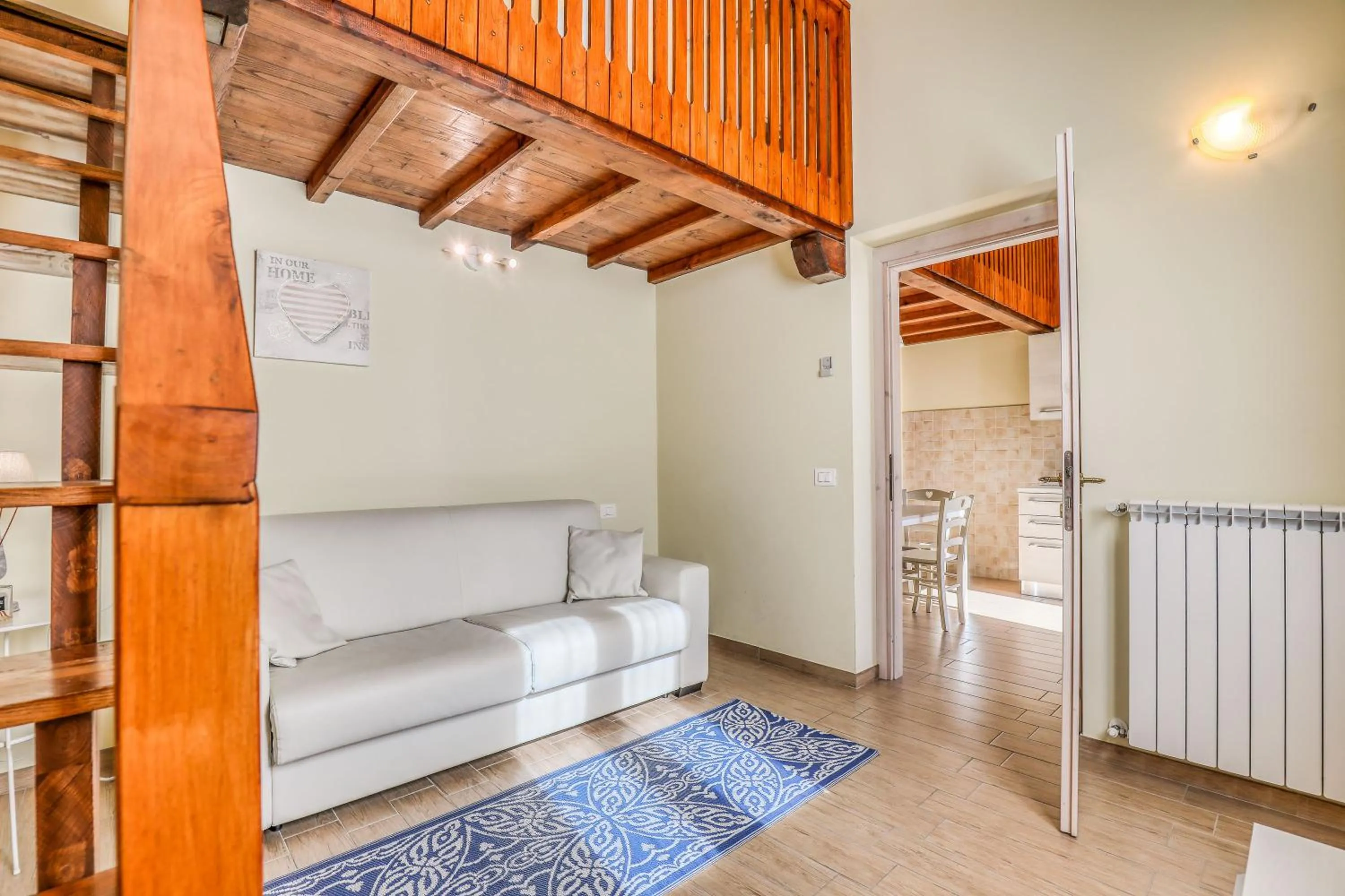 Living room, Bed in Residence Viviverde