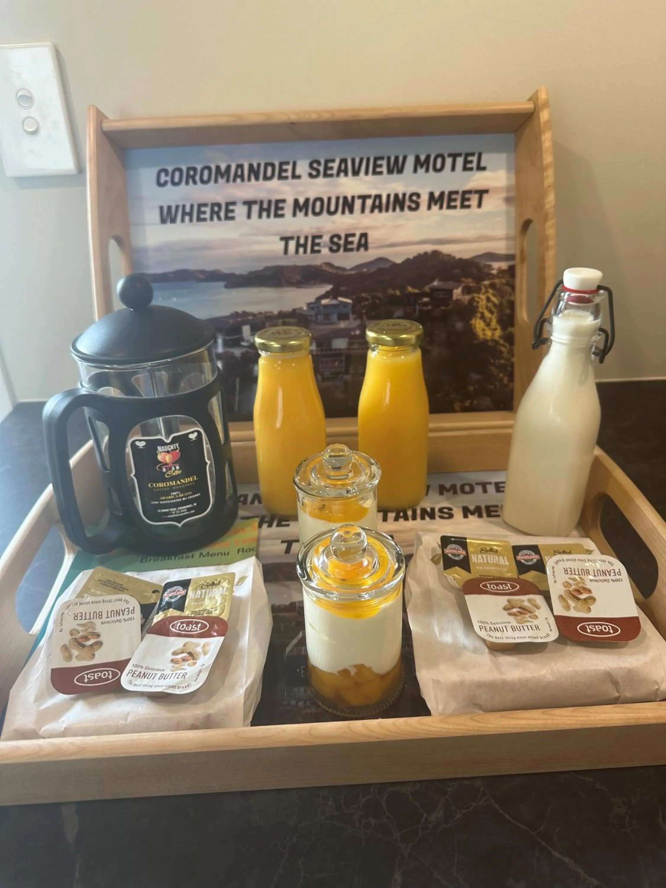 Breakfast in Coromandel Seaview Motel