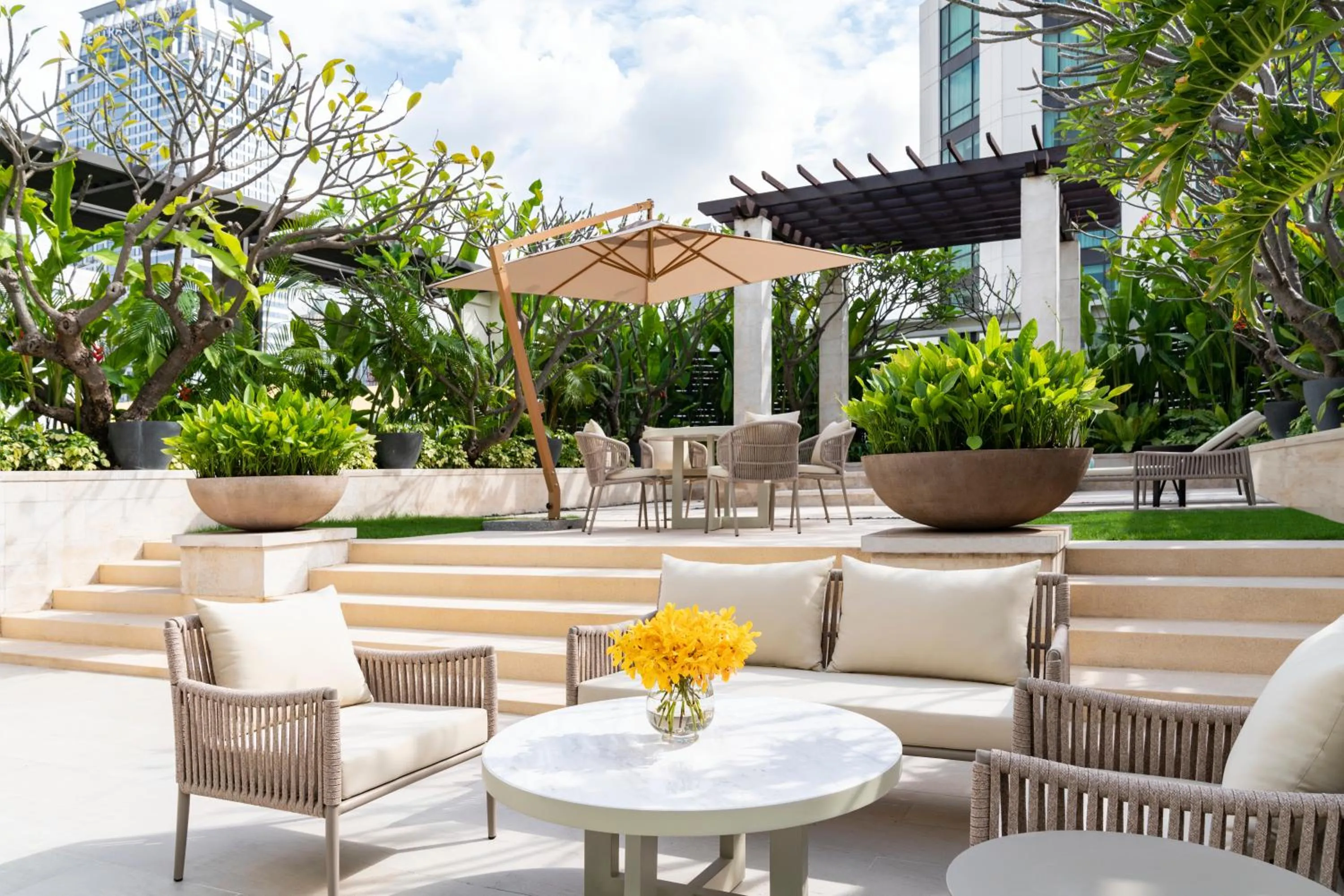 Patio in Siam Kempinski Hotel Bangkok