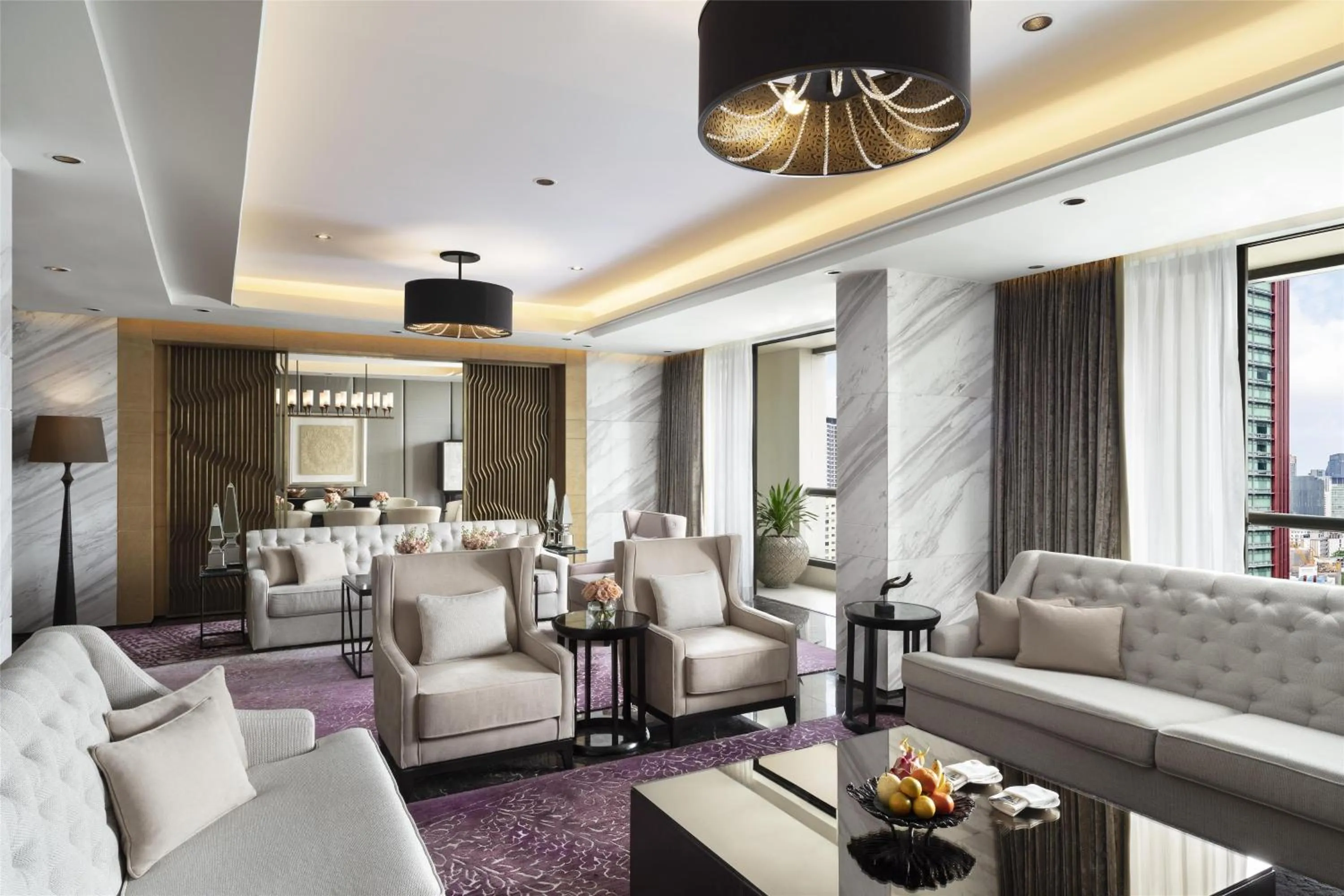 Living room in Siam Kempinski Hotel Bangkok