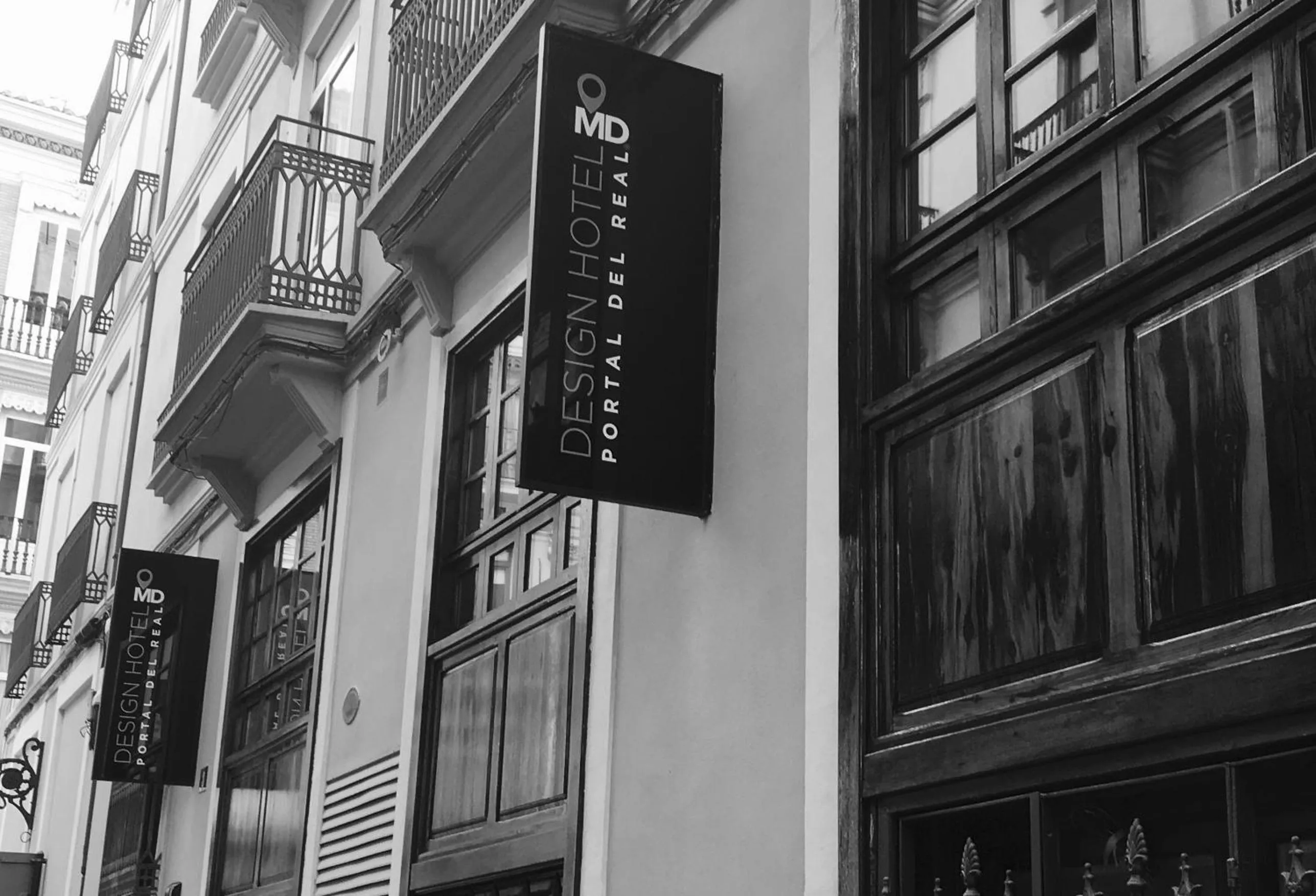 Property building in MD Design Hotel - Portal del Real