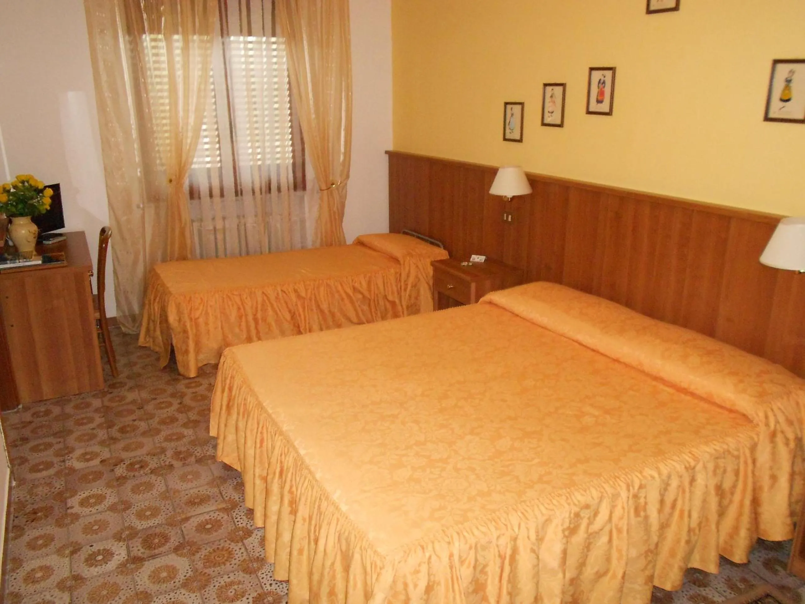 Bed in Hotel Rosati
