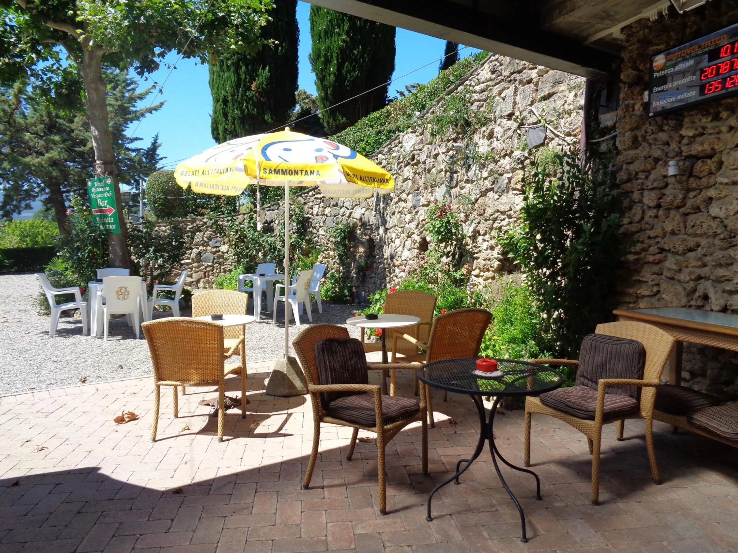 Patio in Hotel Rosati