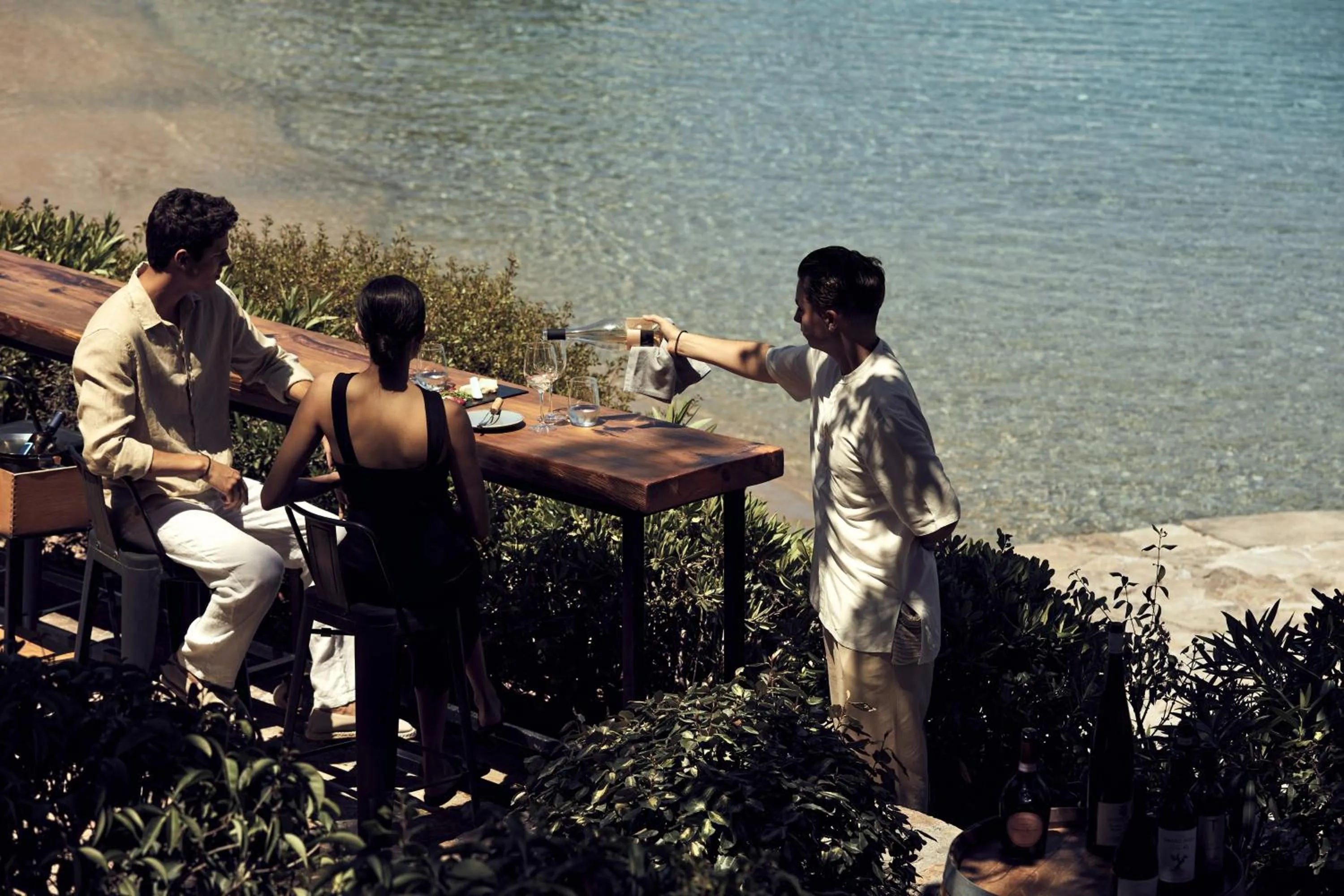 Drinks in Minos Beach Art Hotel, a Member of Design Hotels