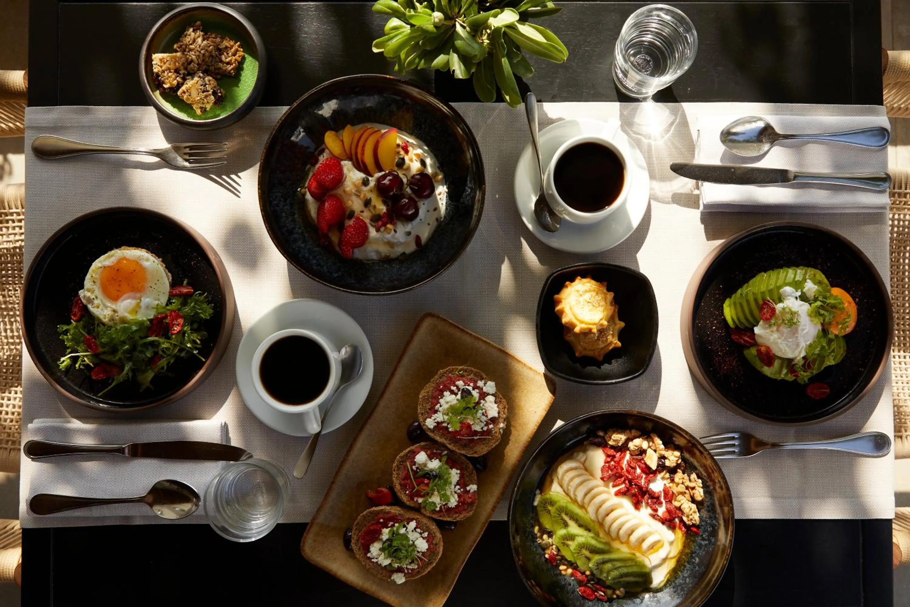 Breakfast in Minos Beach Art Hotel, a Member of Design Hotels