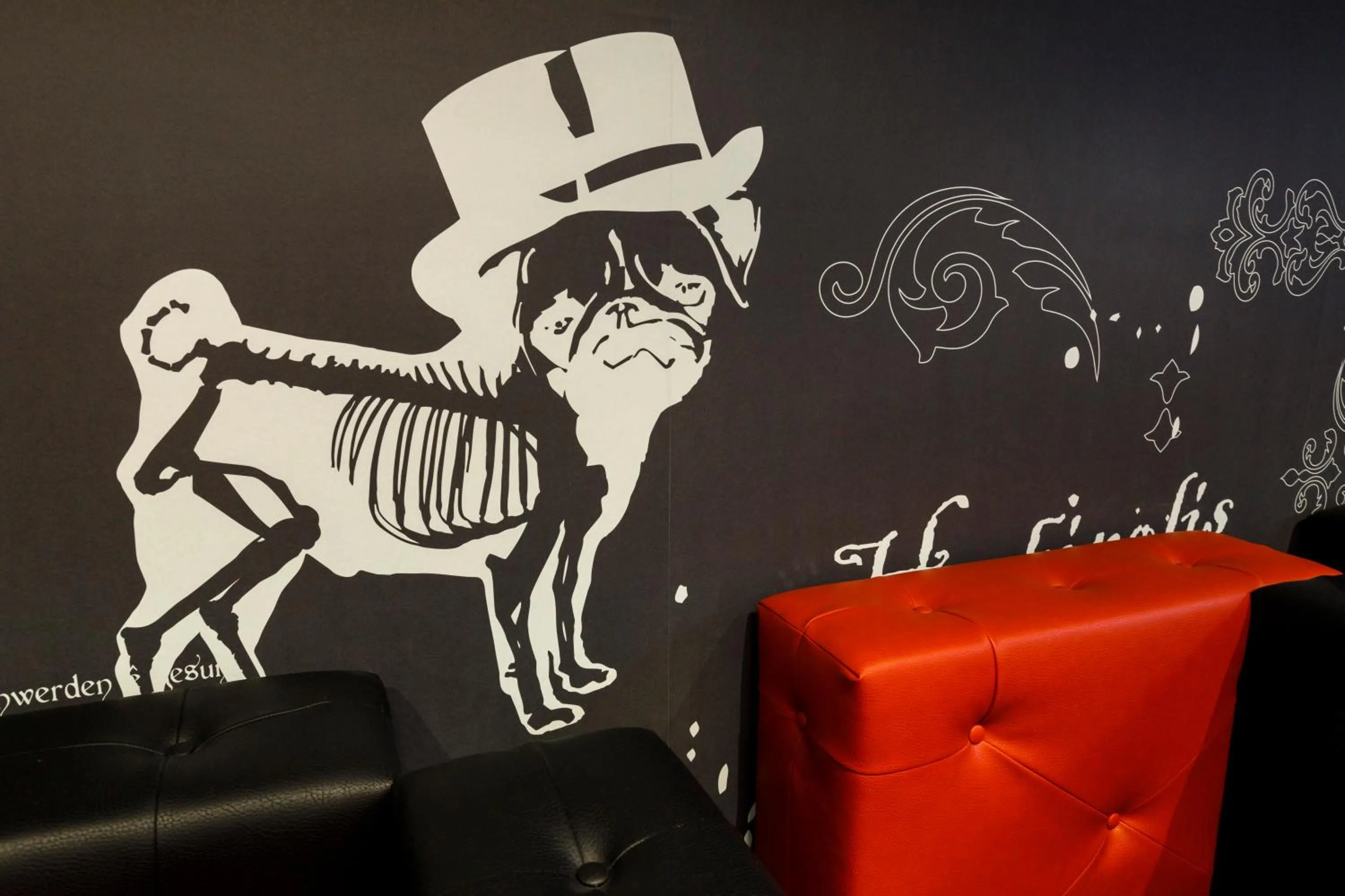 Decorative detail in Youth Hostel Würzburg