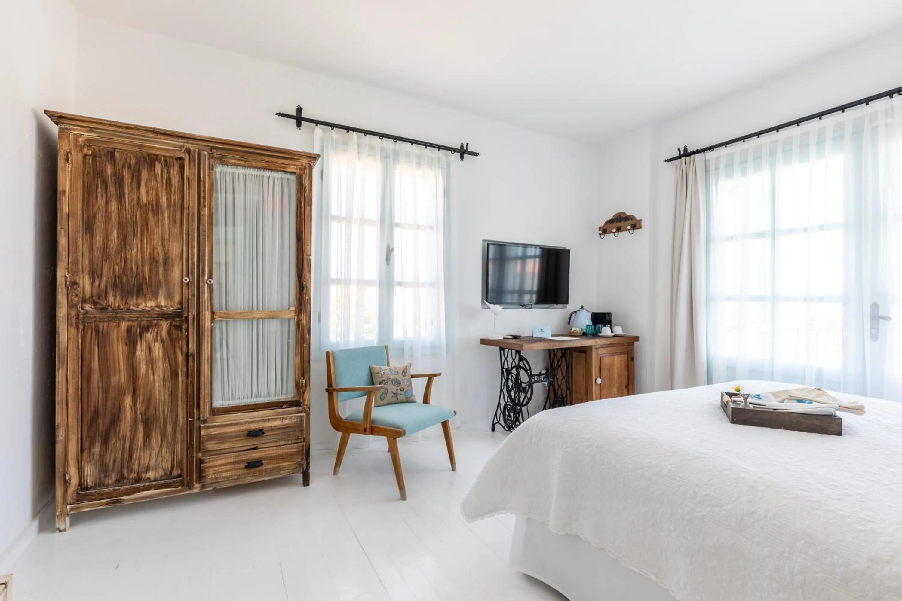 TV and multimedia, Bed in Deniz Kabugu Hotel