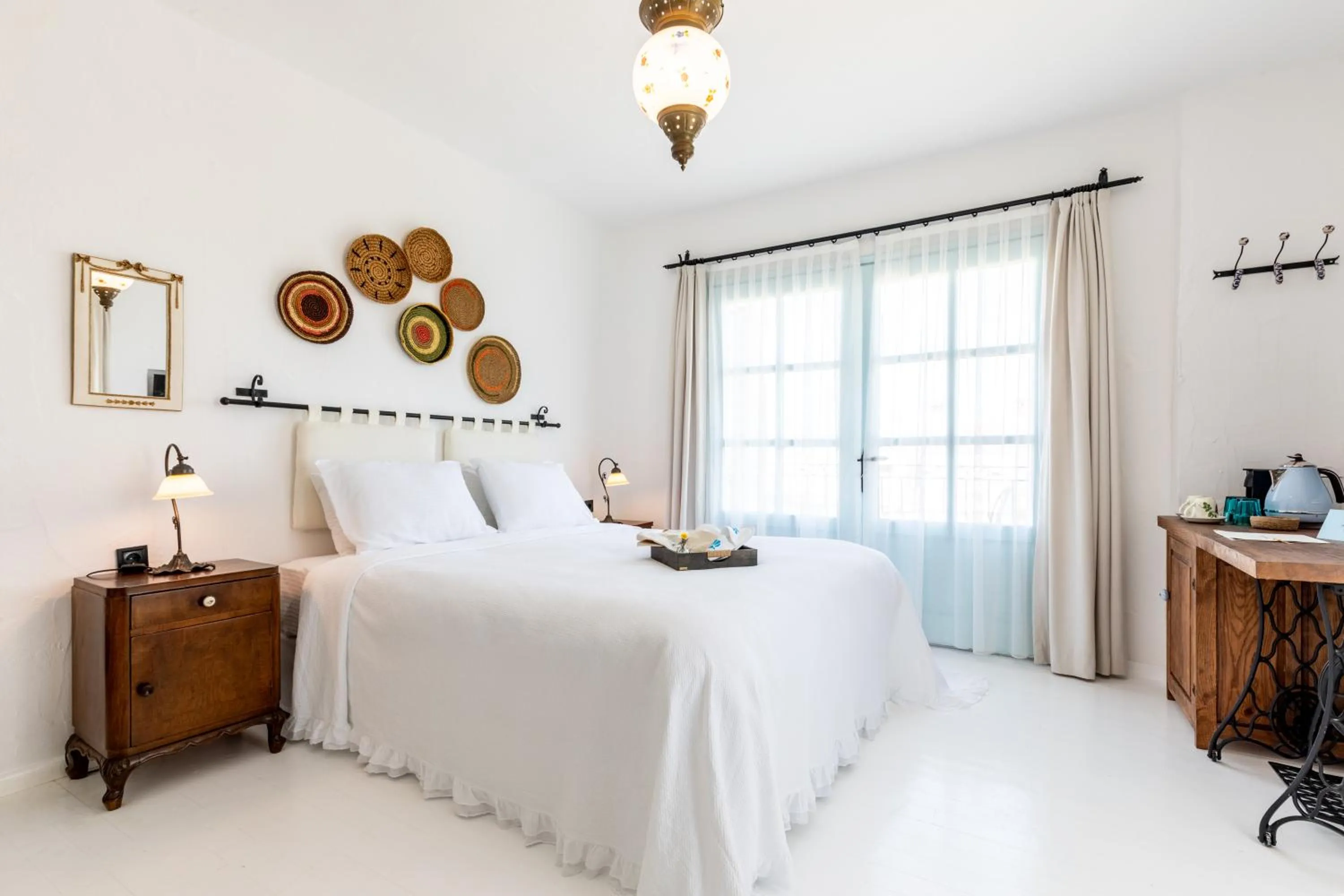 Bed in Deniz Kabugu Hotel