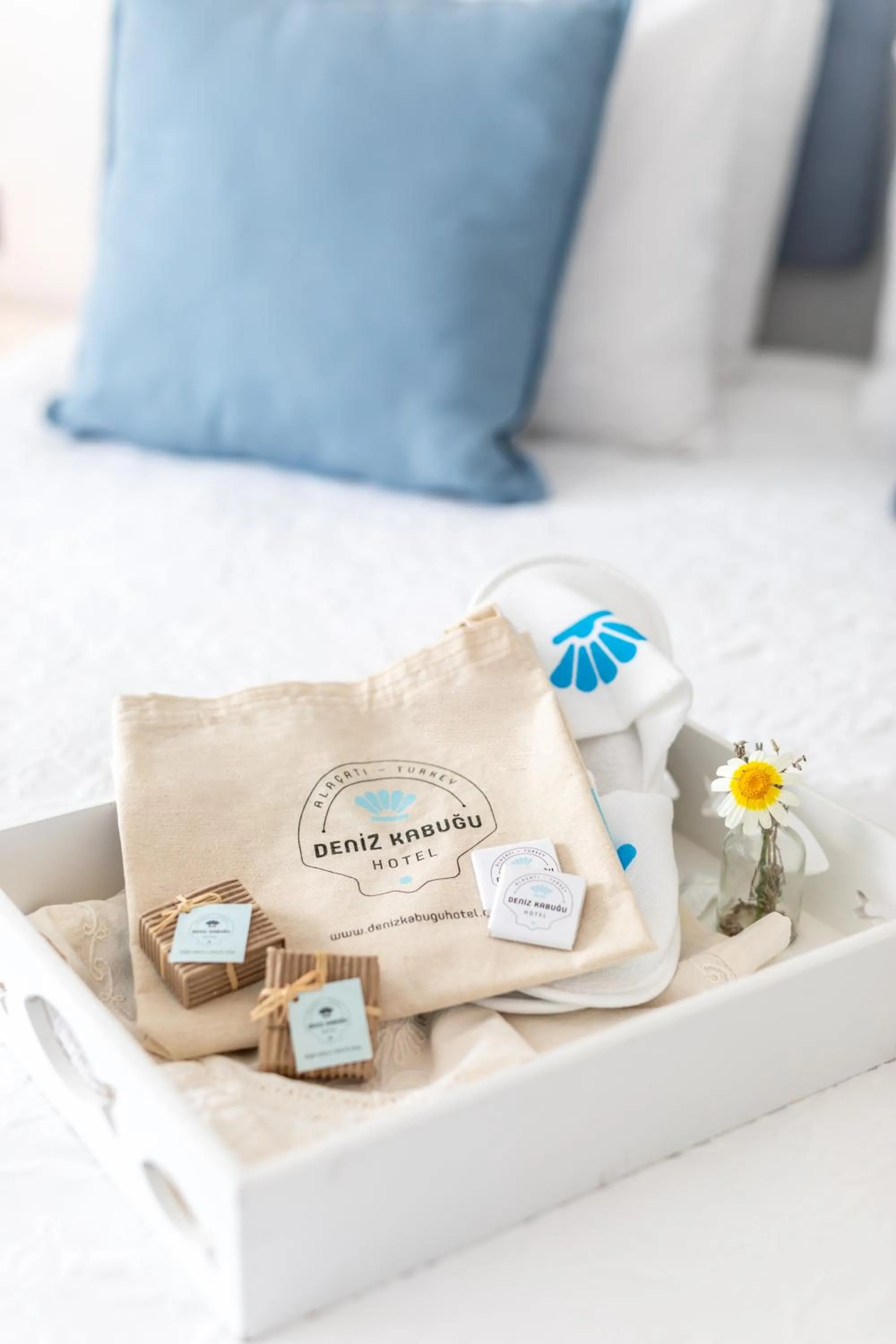 Decorative detail, Bed in Deniz Kabugu Hotel