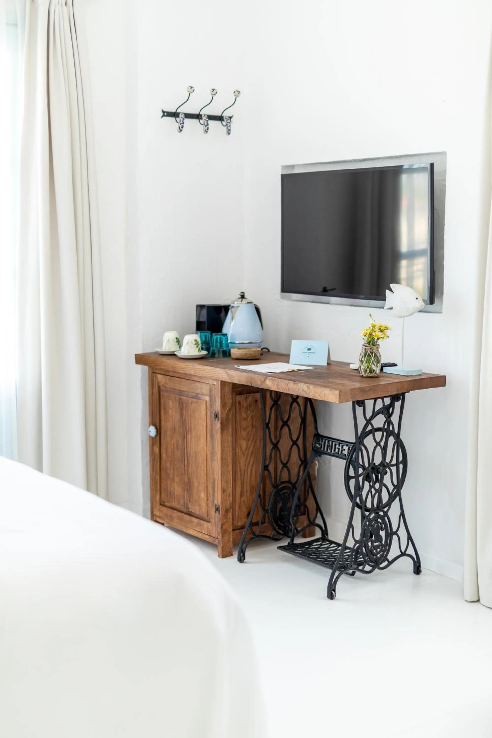 TV and multimedia, Bed in Deniz Kabugu Hotel