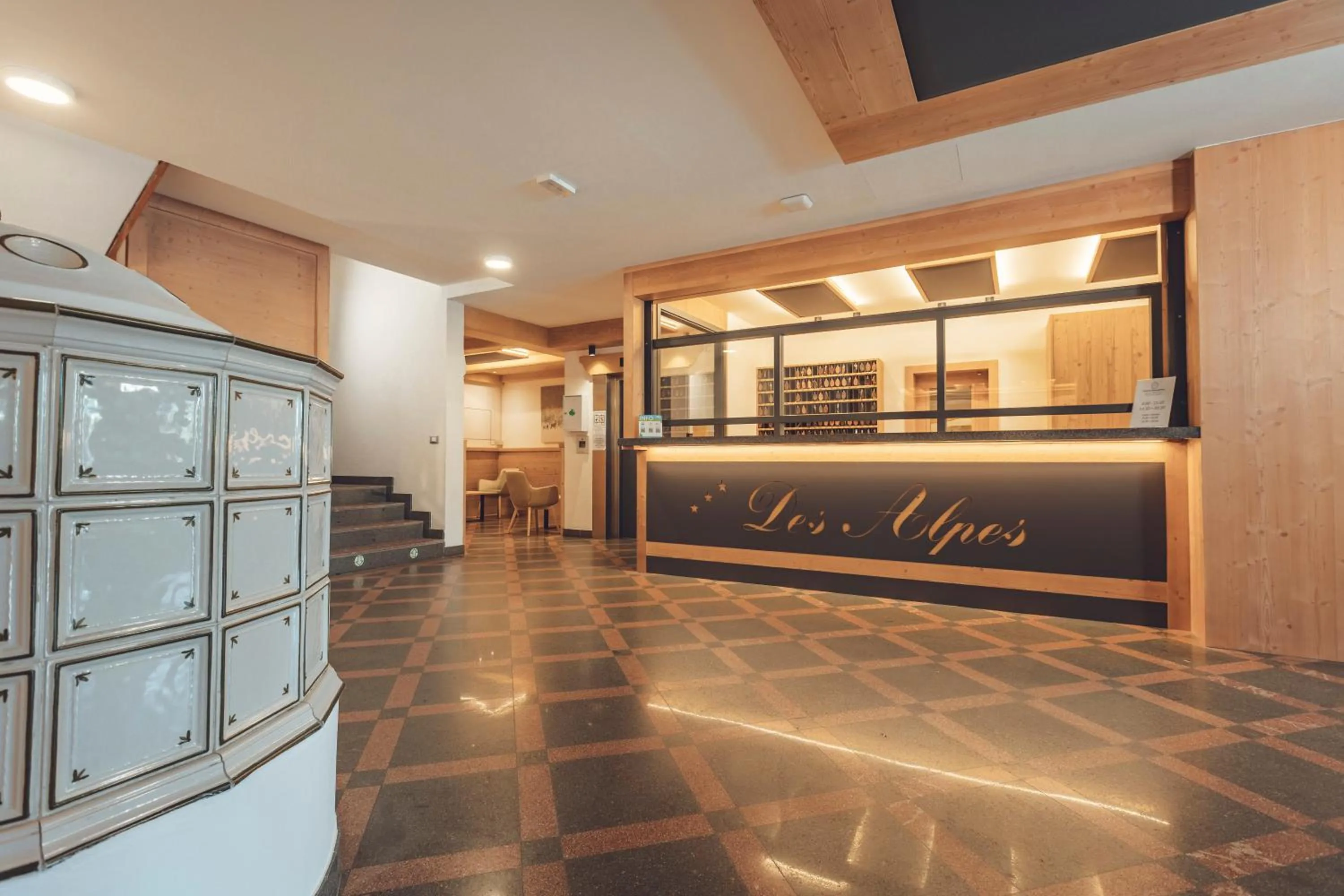 Lobby or reception in Aparthotel Des Alpes