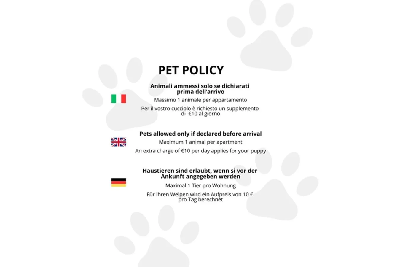 Animals in Aparthotel Des Alpes