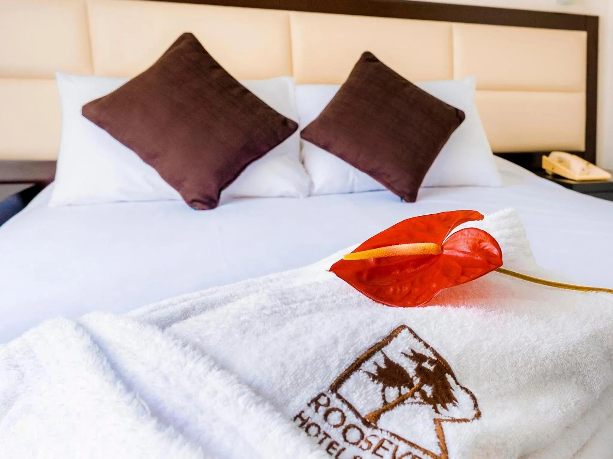 Bed in Roosevelt Hotel & Suites