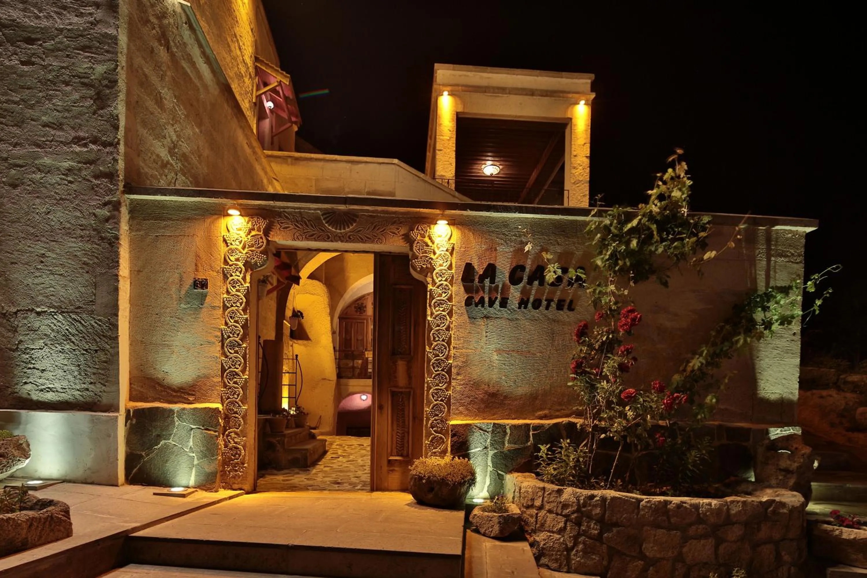 Property building in La Casa Cave Hotel