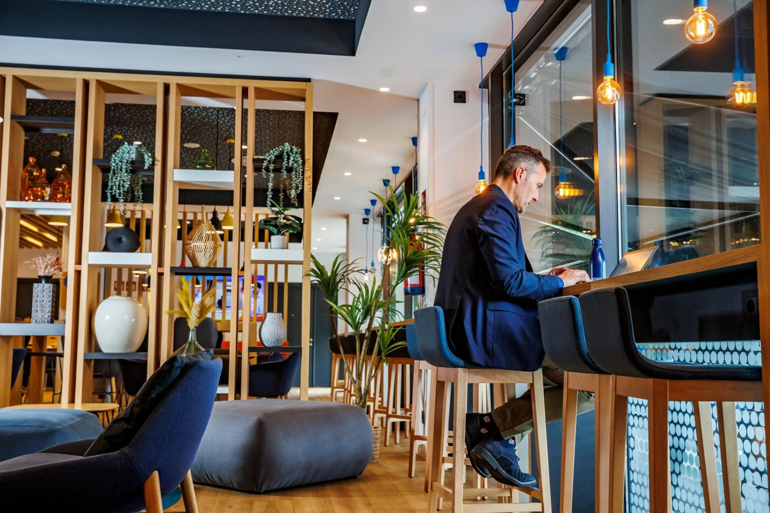 Seating area in Holiday Inn Express Bilbao Airport by IHG