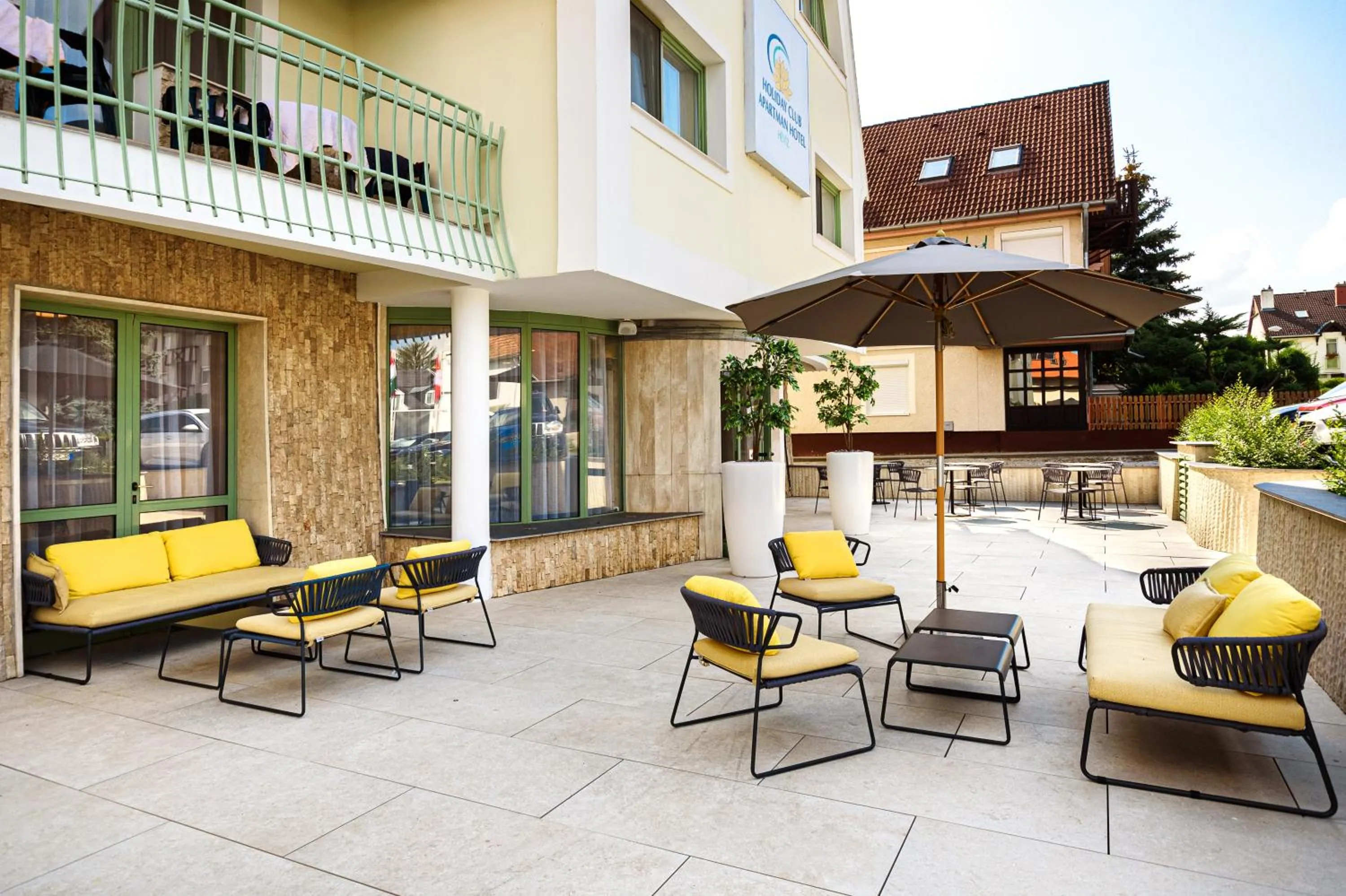 Patio in Holiday Club Apartman Hotel