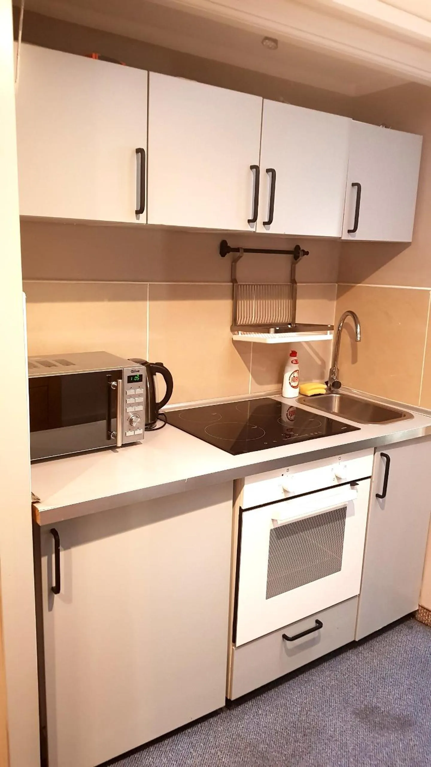 Kitchen or kitchenette in Residence B&B La Fontaine Aparthotel