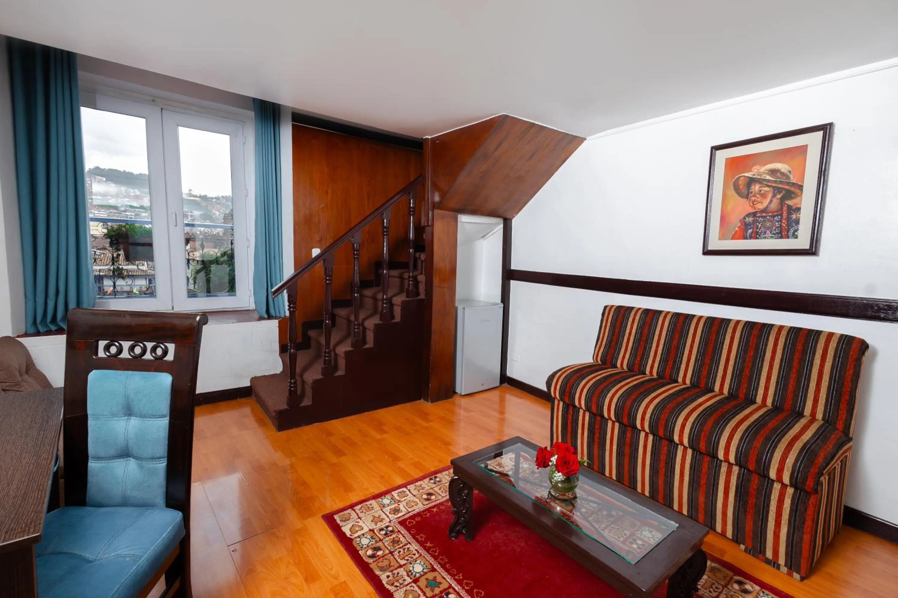 Seating area in Hotel Hacienda Cusco Plaza