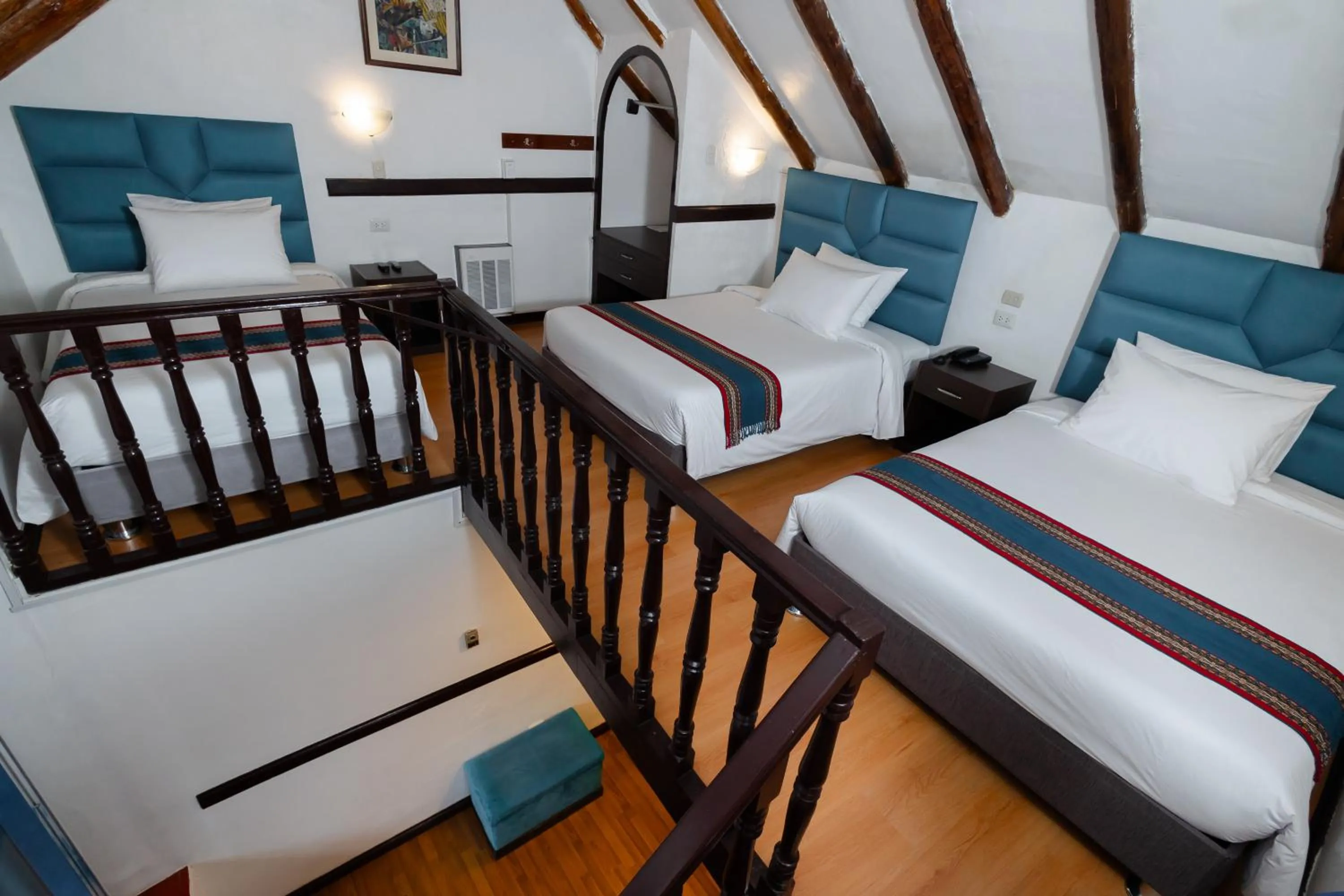 Bed in Hotel Hacienda Cusco Plaza