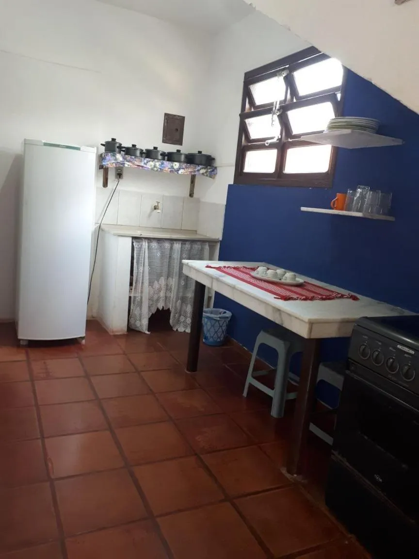 Kitchen or kitchenette in Pousada Chalés Vereda do Sol