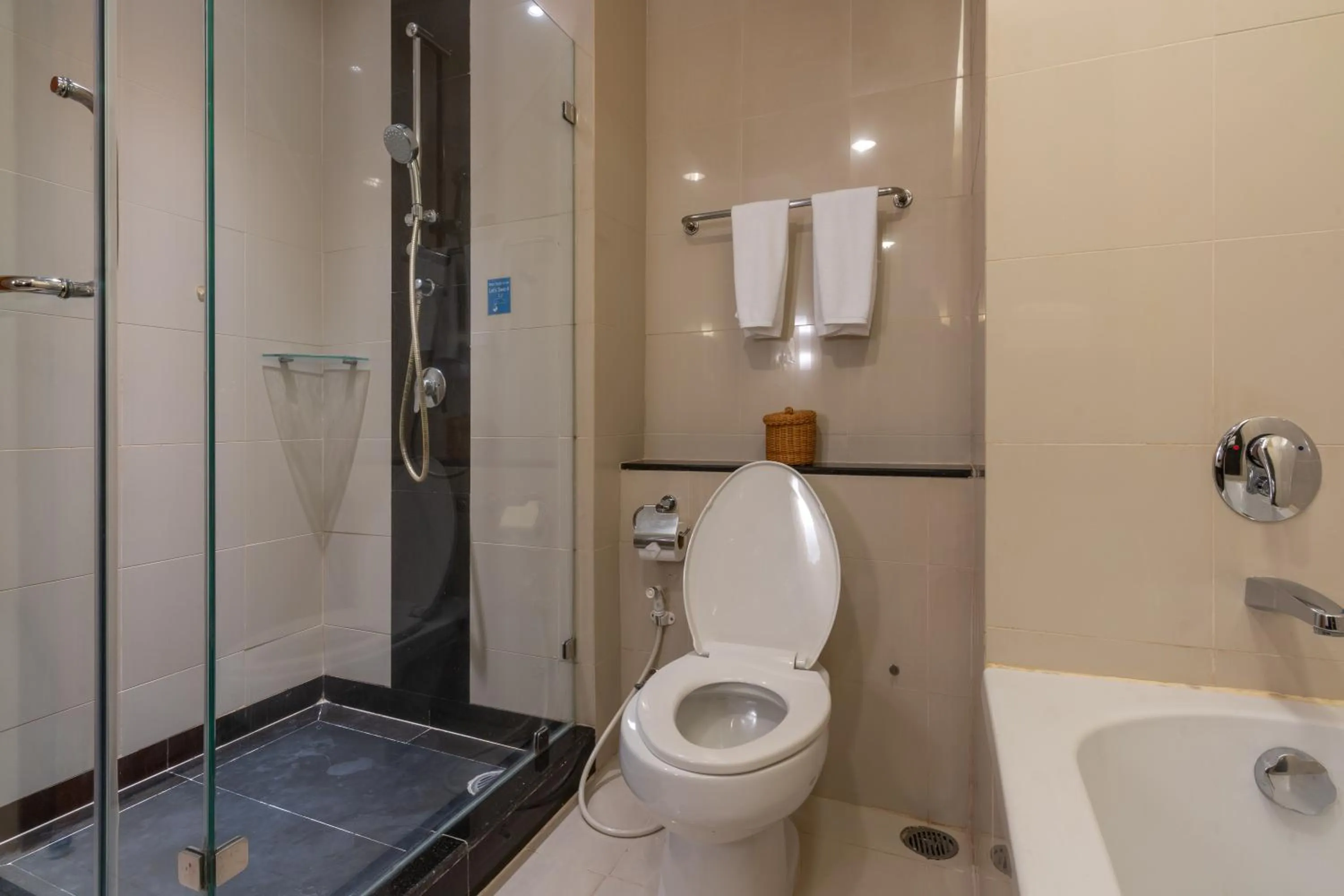 Shower in Cape Racha Hotel