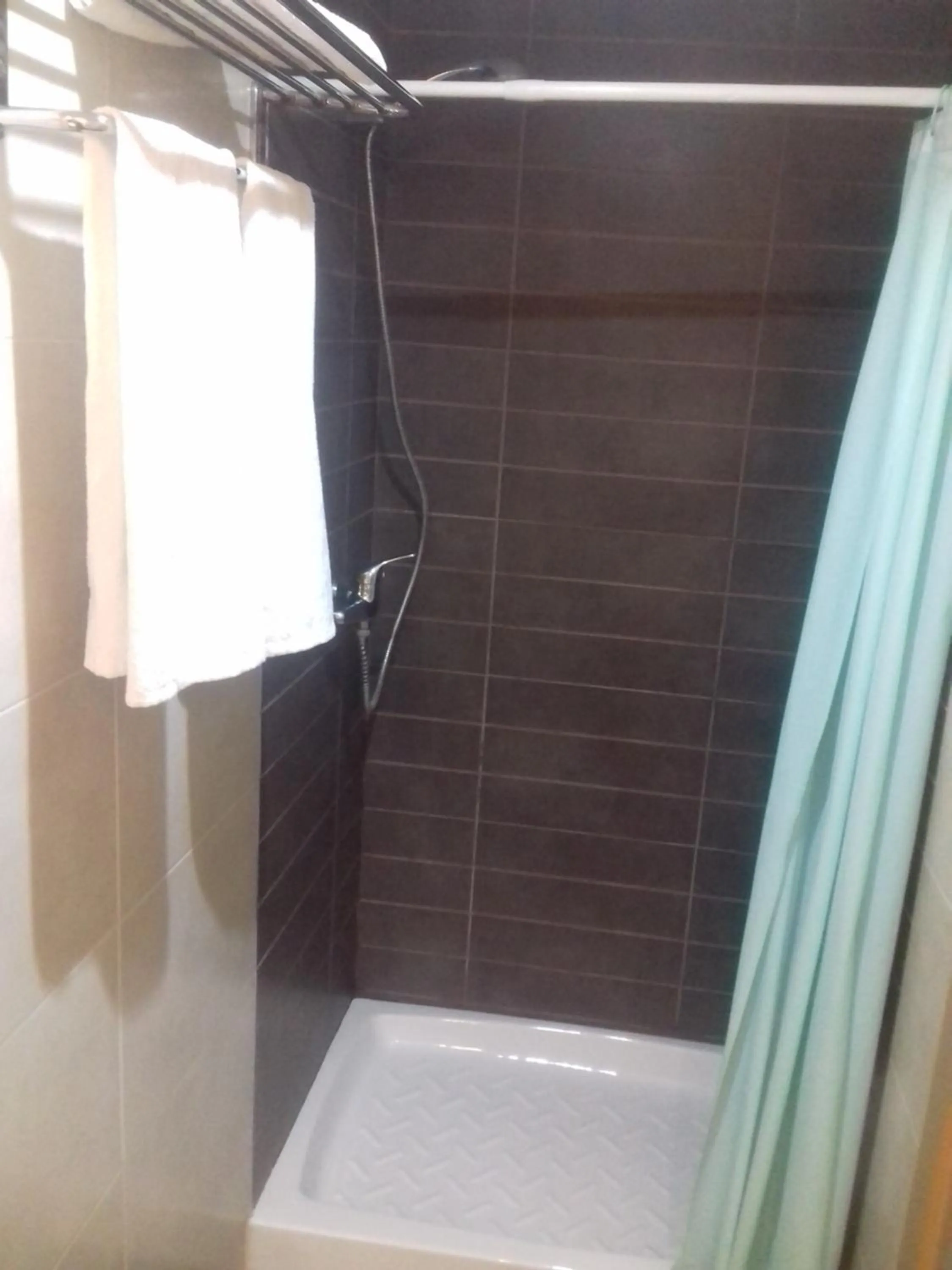 Shower in Apartamentos Auhabitat Zaragoza, edificio de apartamentos turísticos