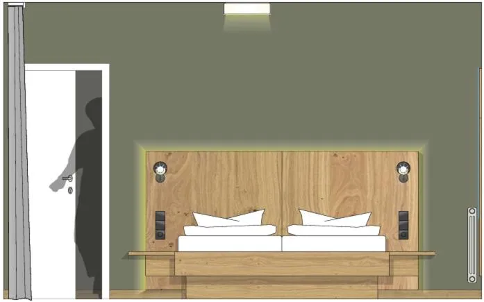 Bed in Weinhotel Pfeffer & Salz