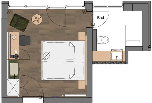 Floor plan in Weinhotel Pfeffer & Salz
