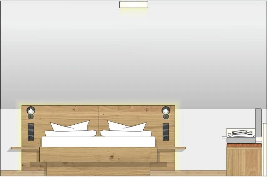 Photo of the whole room, Bed in Weinhotel Pfeffer & Salz