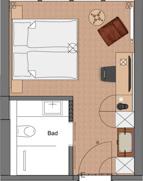 Floor plan in Weinhotel Pfeffer & Salz
