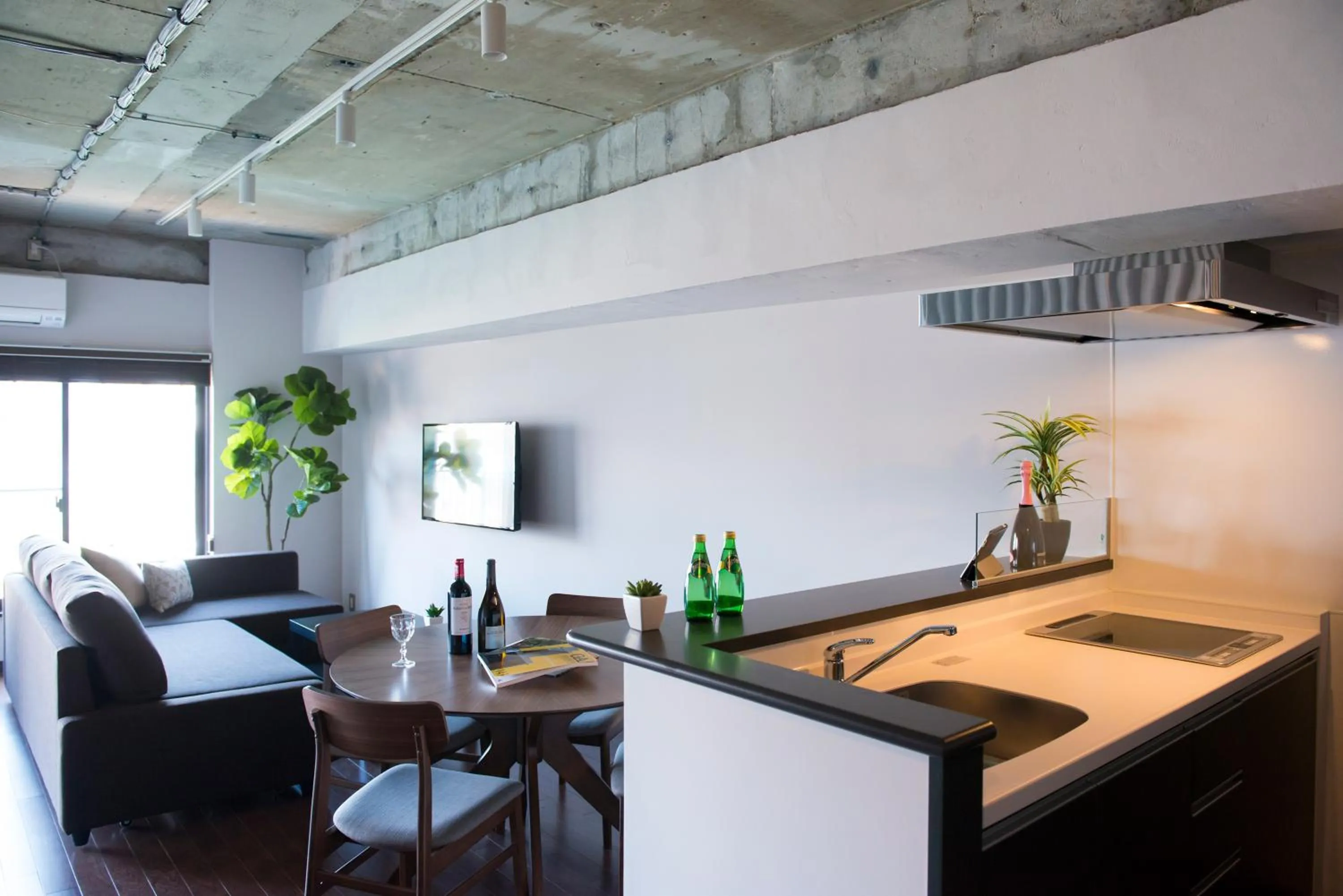 Dining area in A Good Day Fukuoka Riverside