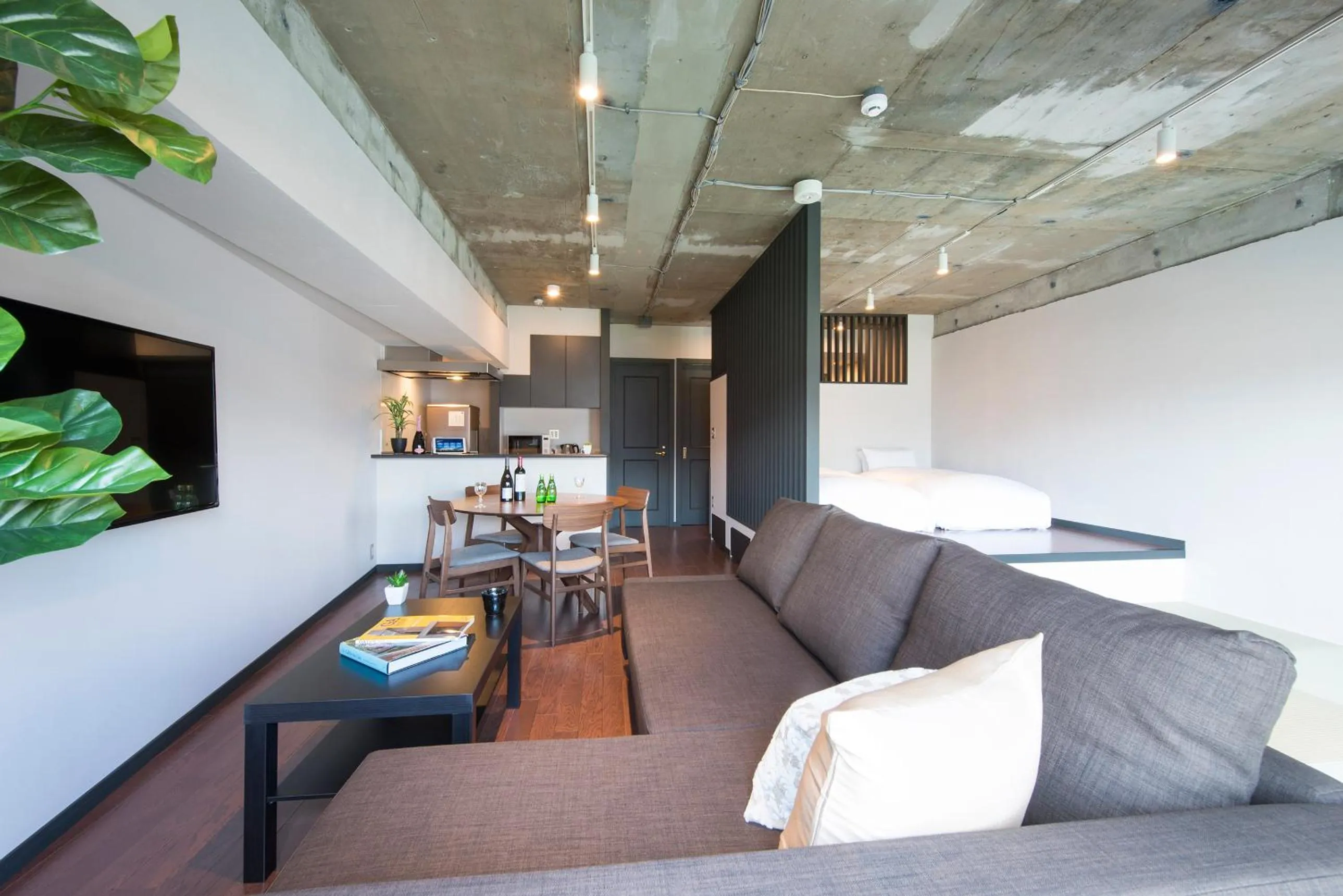 Living room in A Good Day Fukuoka Riverside