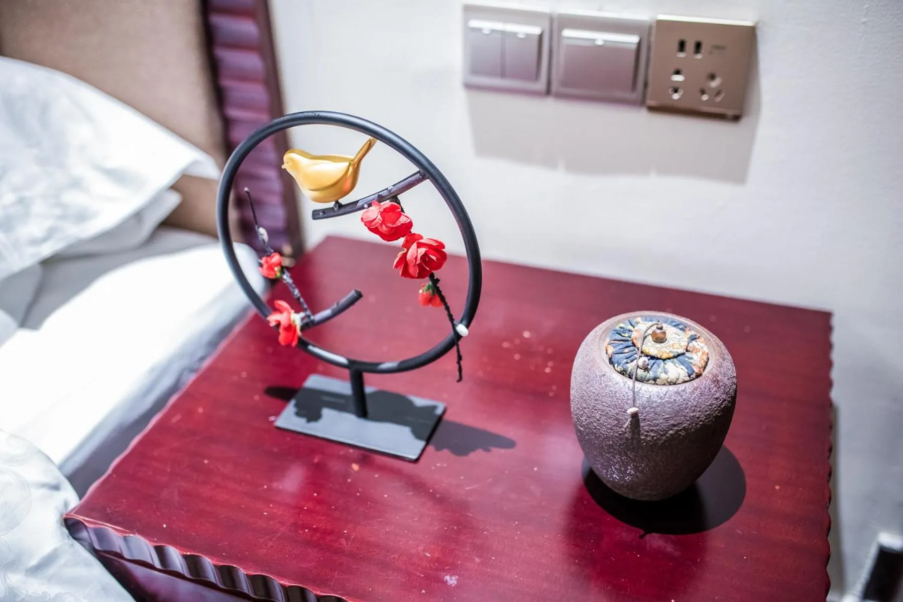 Bed in Hainan Jingshan Hotel