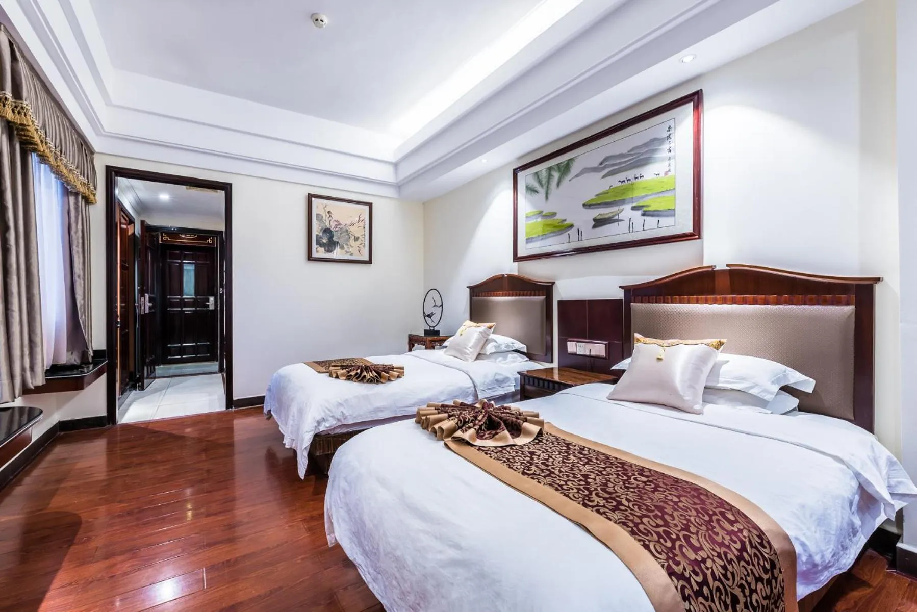 Bed in Hainan Jingshan Hotel