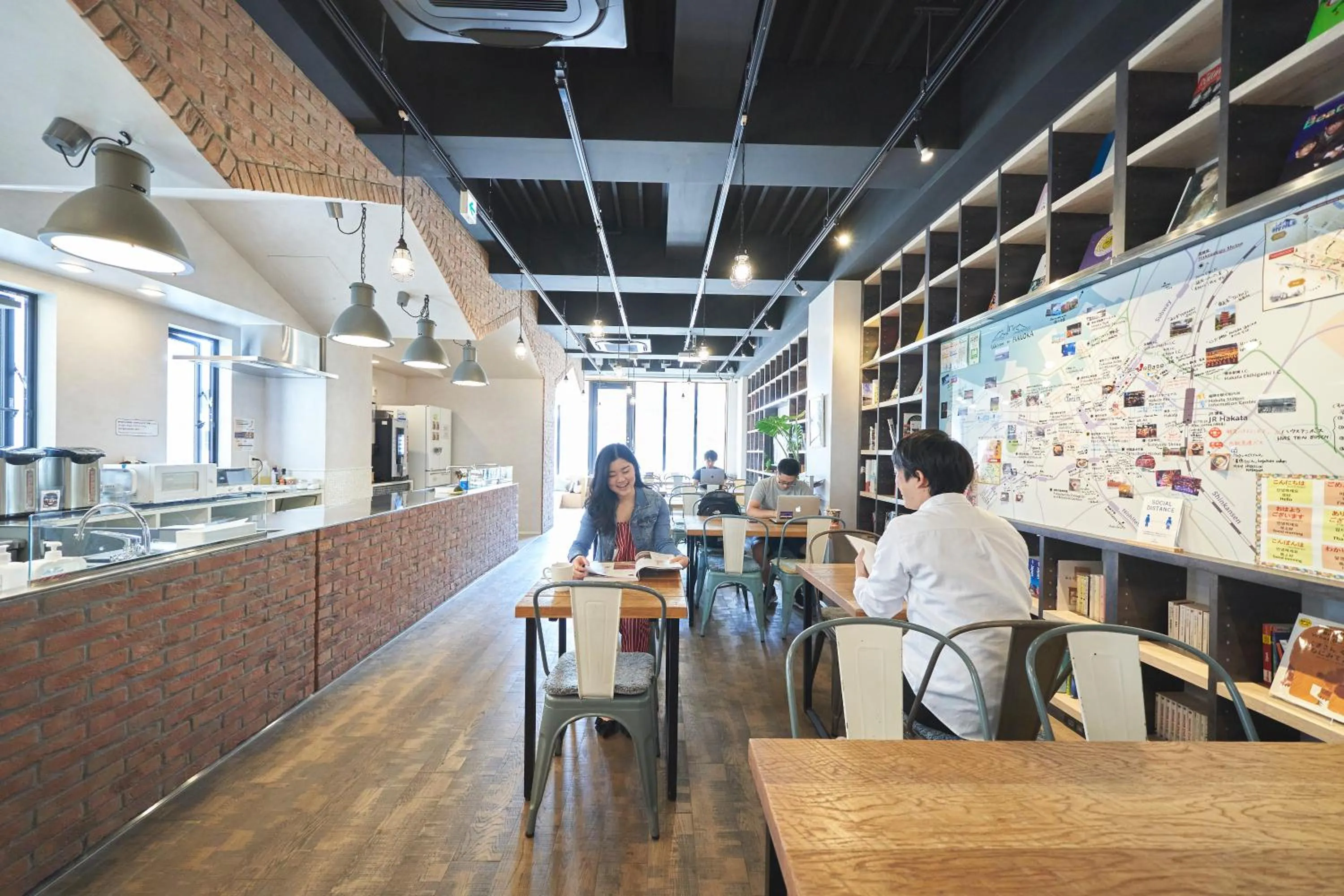 People in WeBase Hakata Hostel