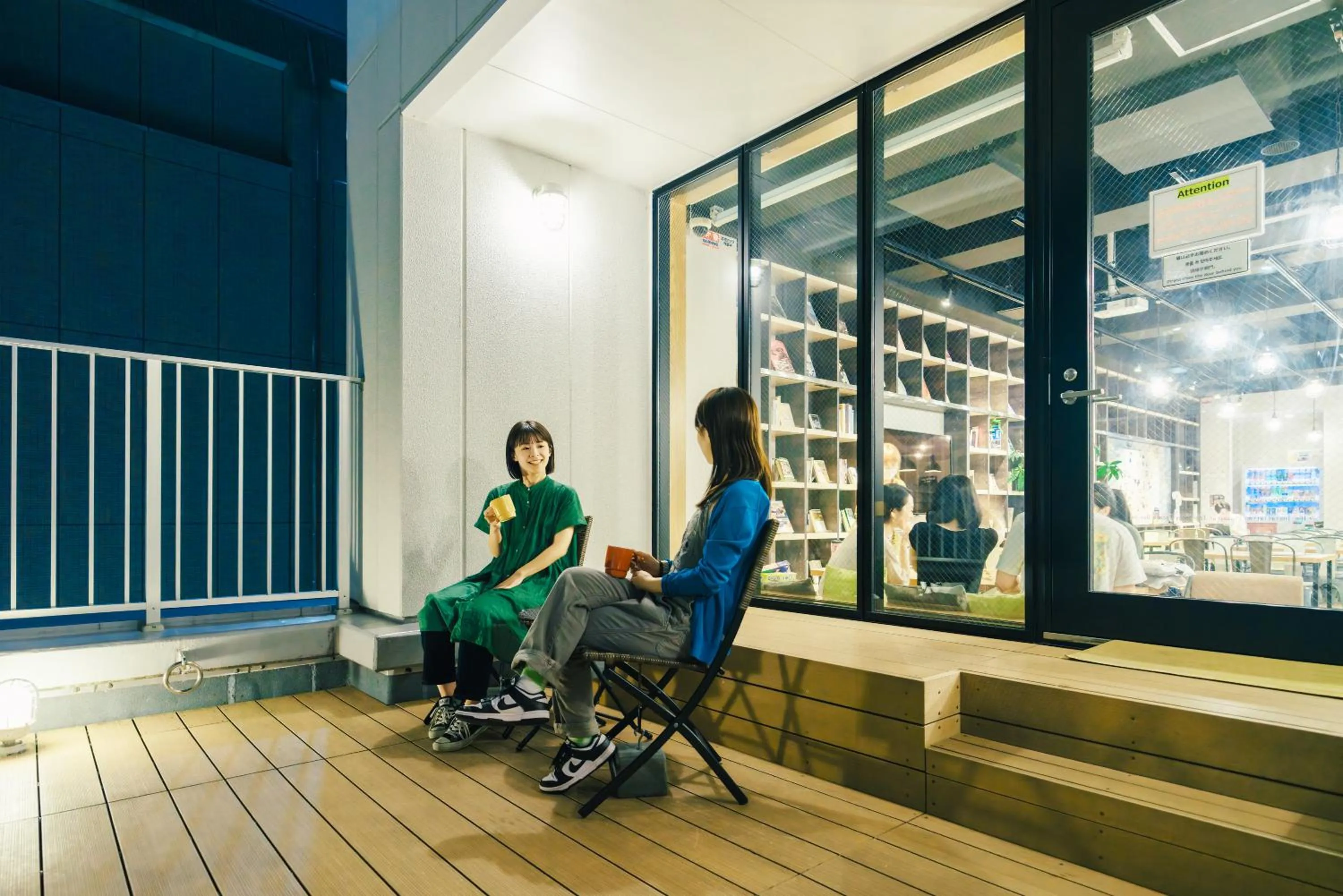 Balcony/Terrace in WeBase Hakata Hostel