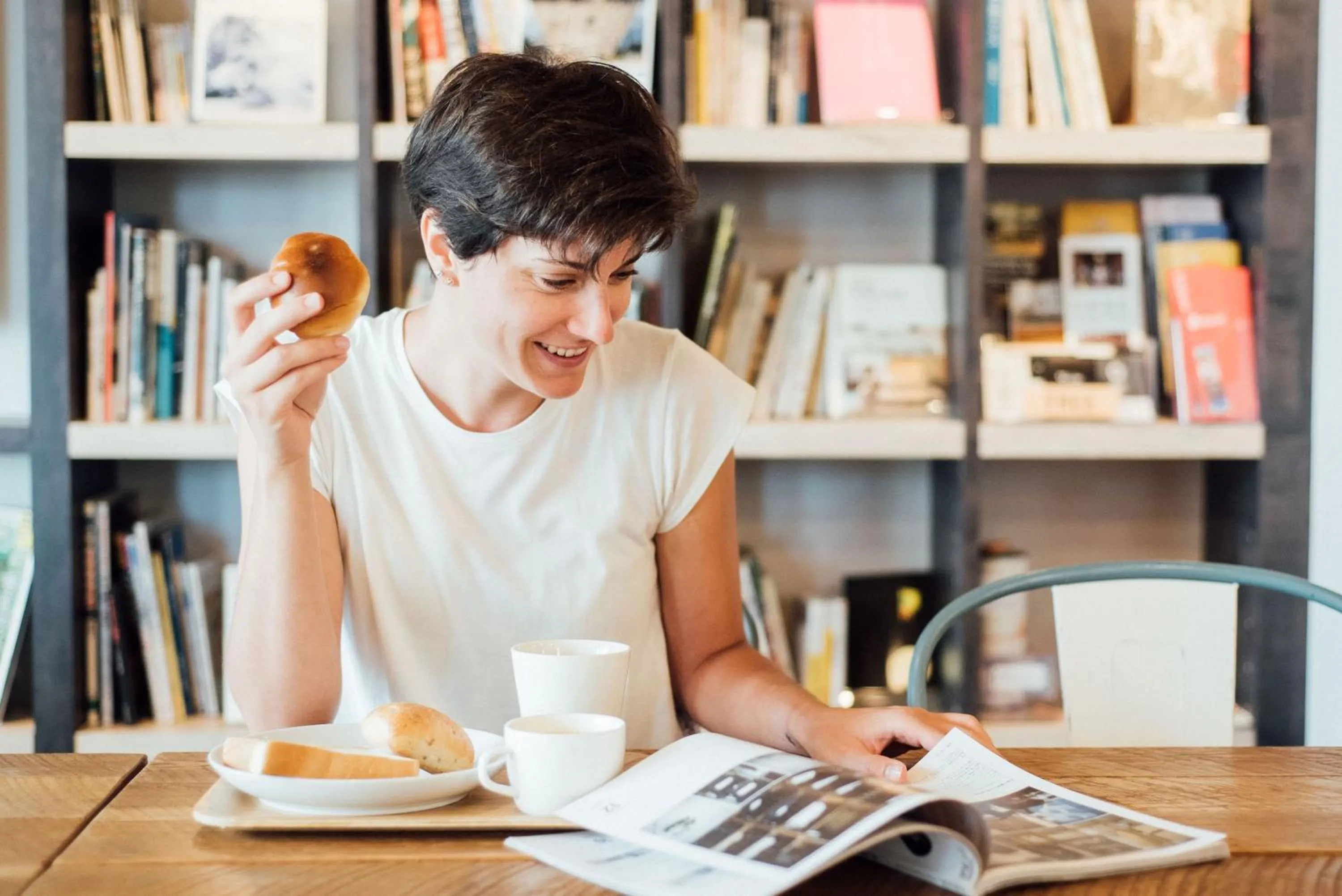 Breakfast in WeBase Hakata Hostel